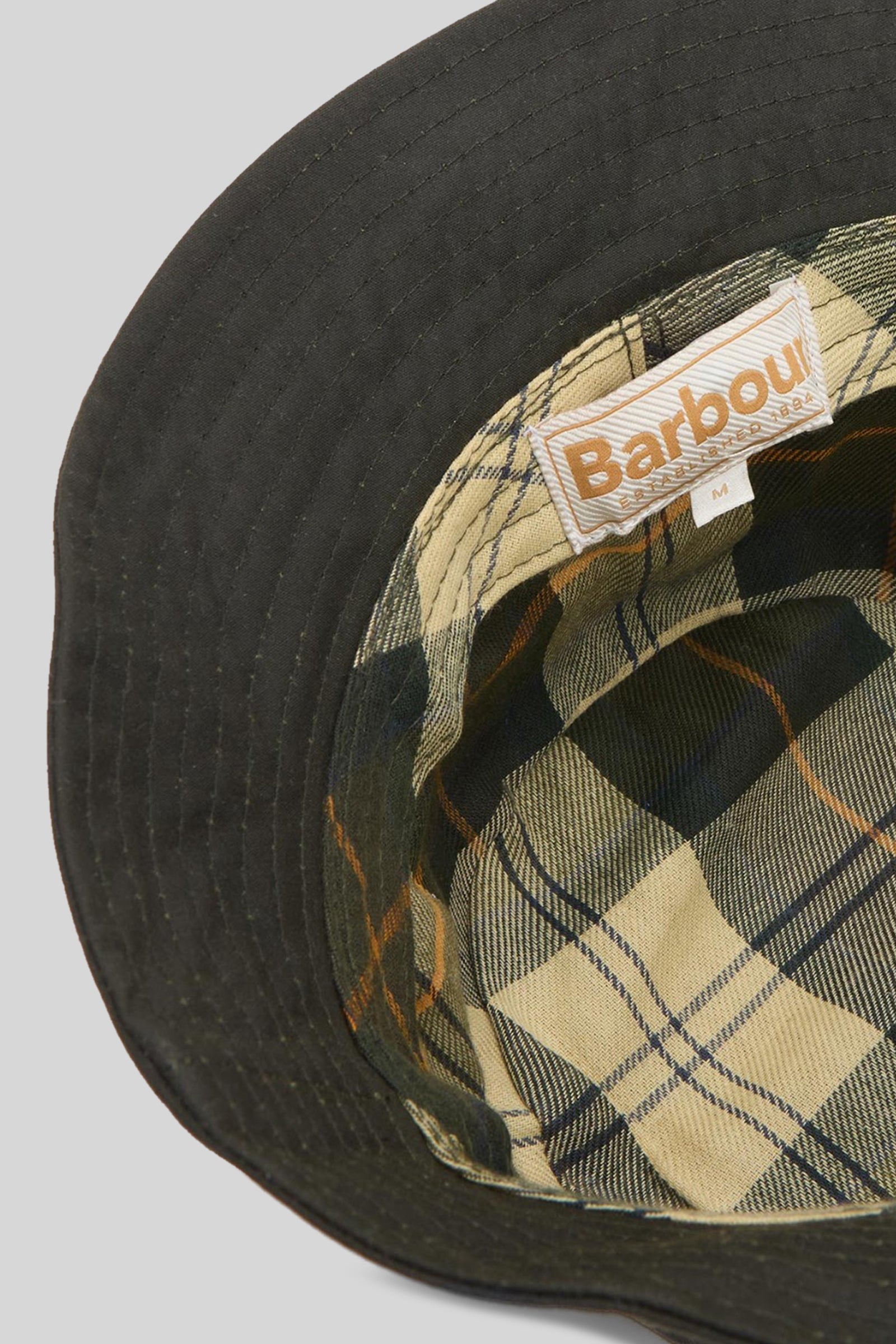Barbour Cappello Belsay Wax Verde Oliva Unisex - 5