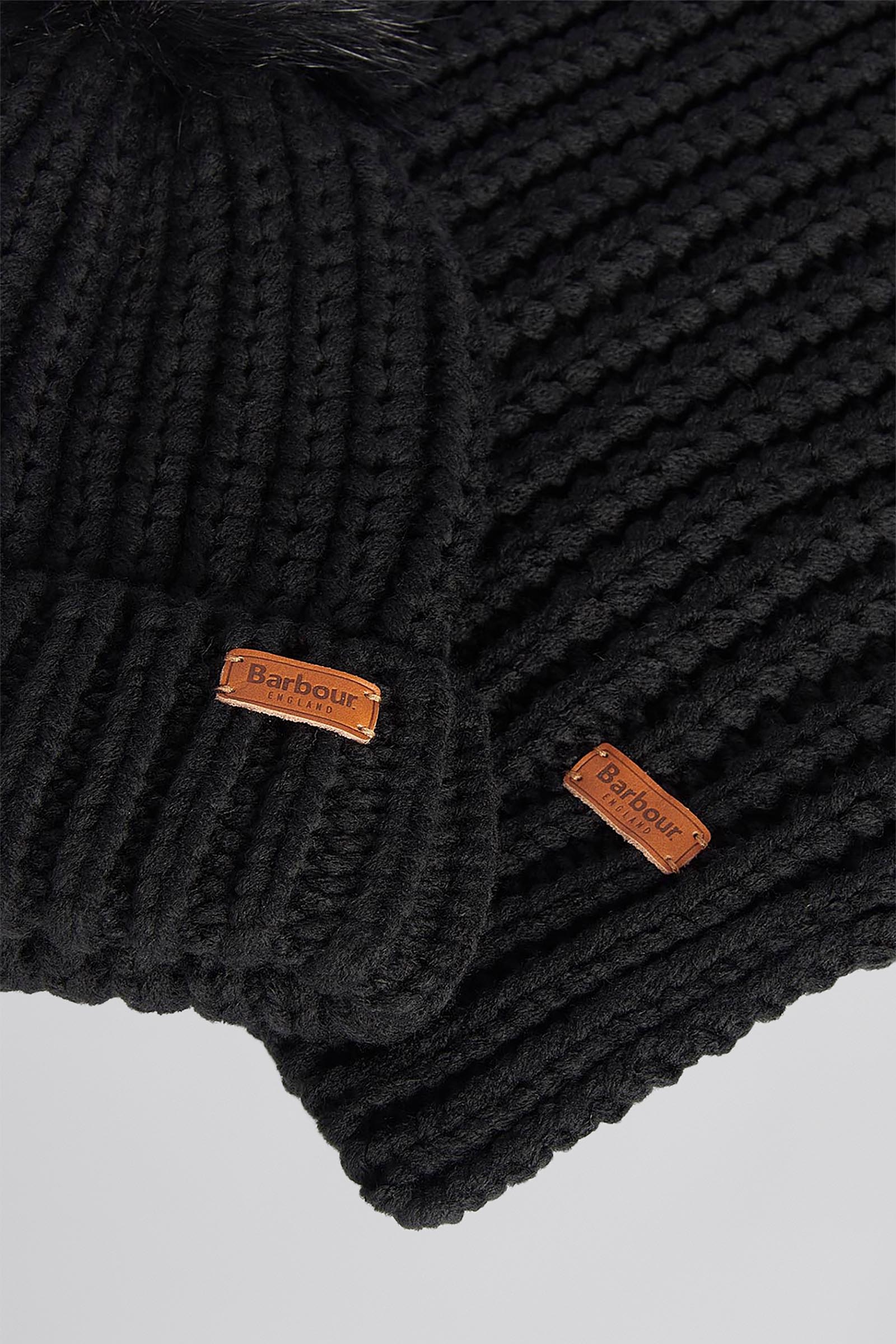 Barbour Saltburn Set Beanie & Sciarpa Nero Donna - 5