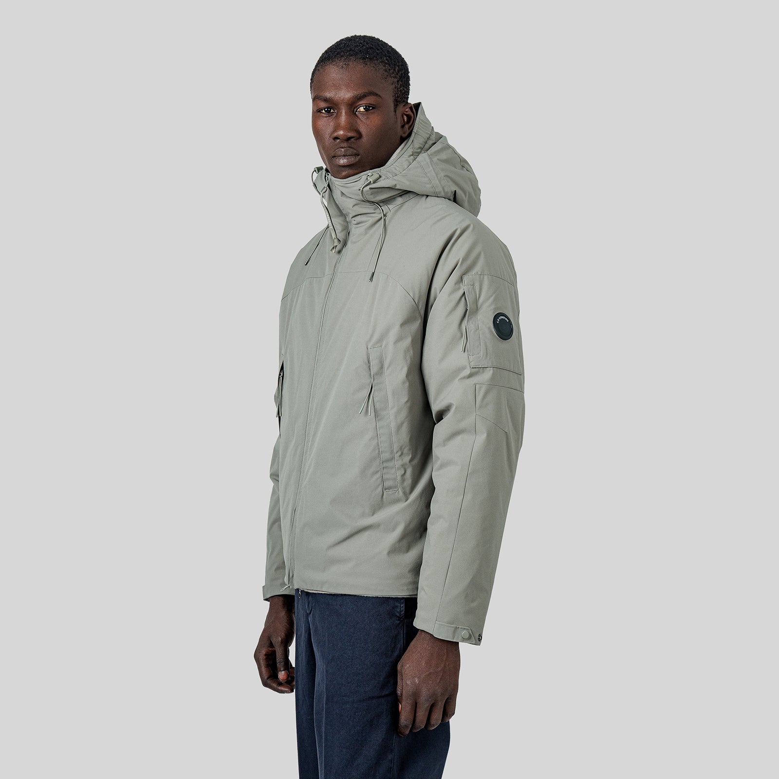 C.p. Company Pro-tek Primaloft® Silver Hooded Lens Jacket Verde Salvia Uomo - 9
