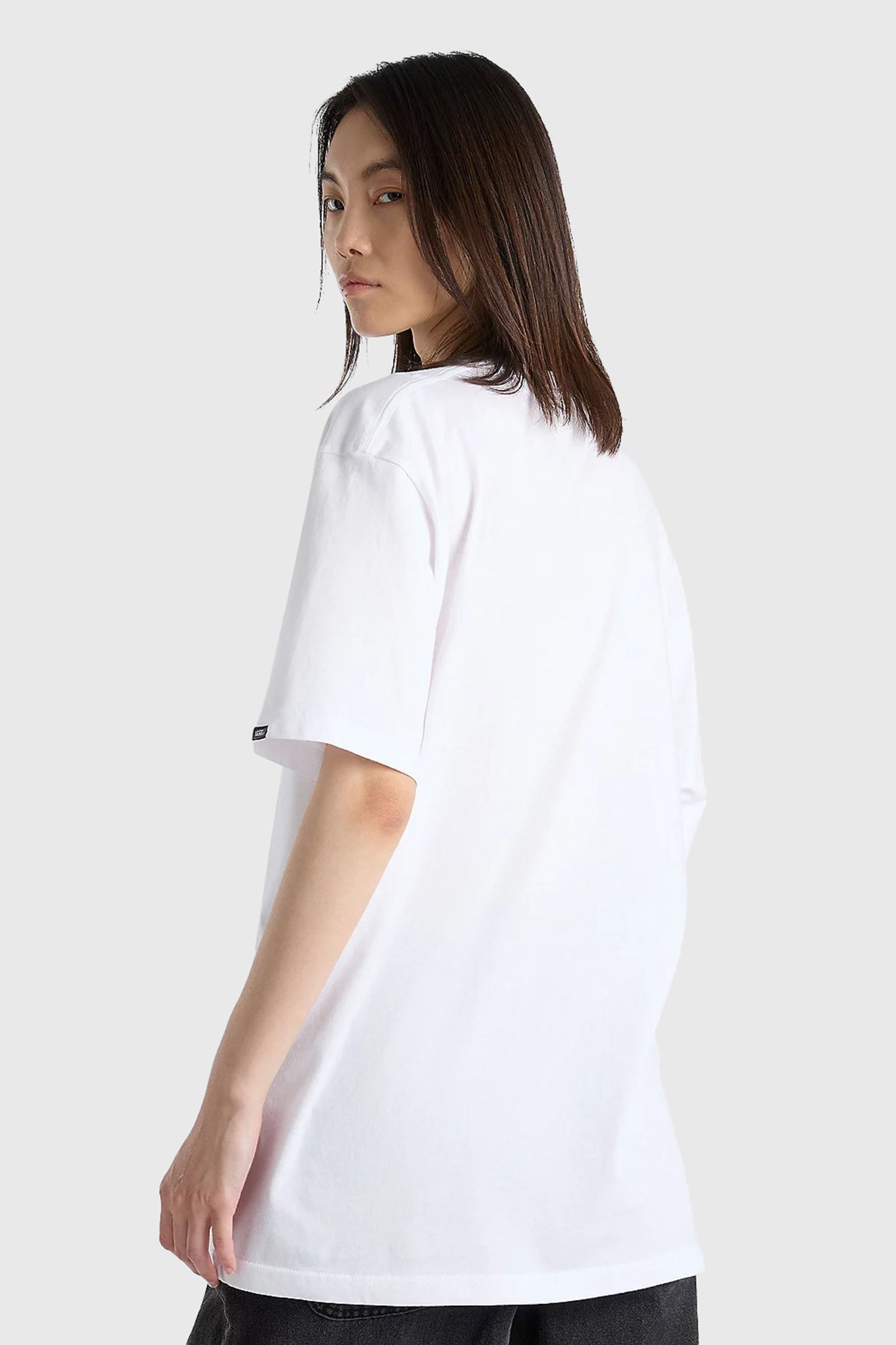 Vans "off The Wall" Left Chest Logo Tee Bianco Unisex - 8