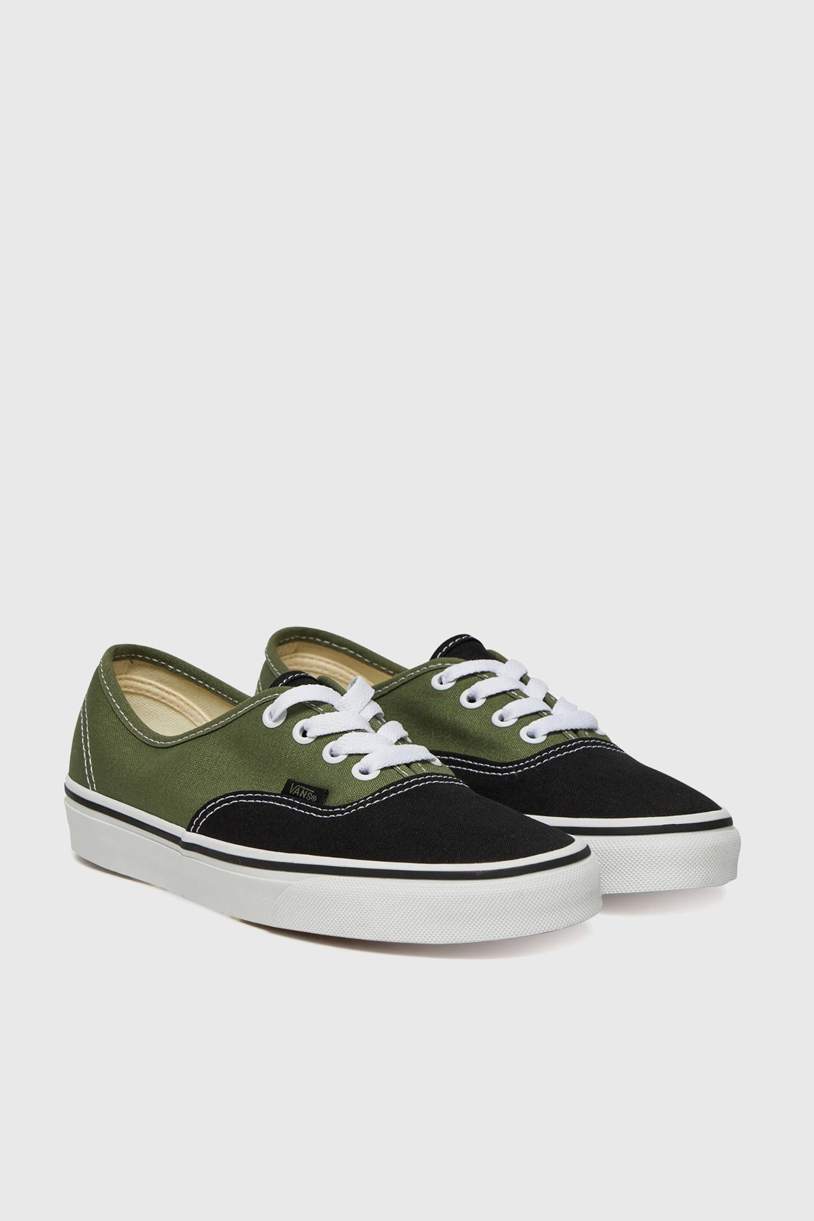 Vans "off The Wall" Sneaker Authentic Verde Militare/nero Uomo - 3