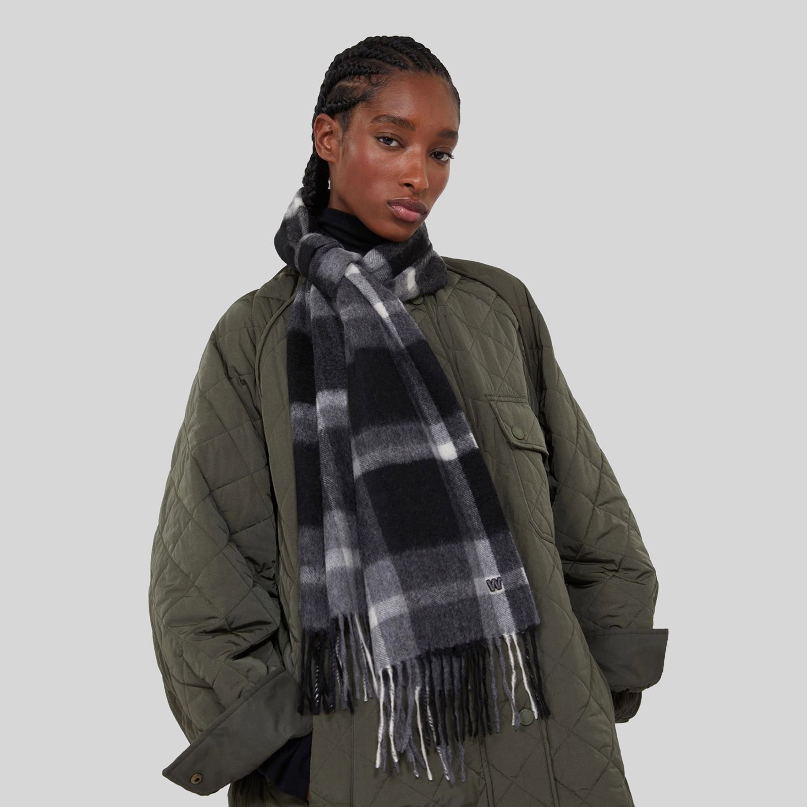 Jacquard Cashmere Scarf - 4
