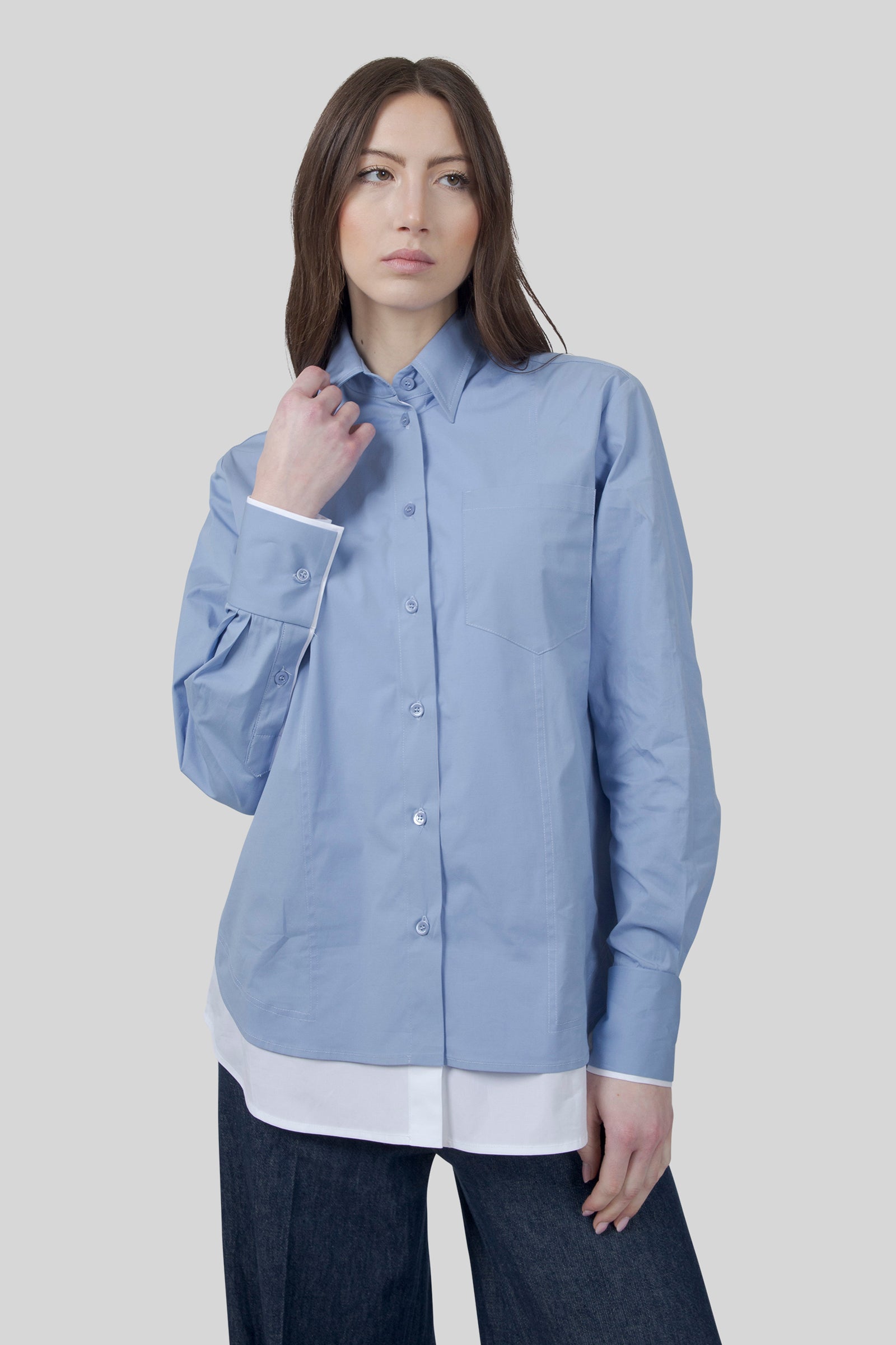 Semicouture Camicia Eleonora Azzurro Donna - 3