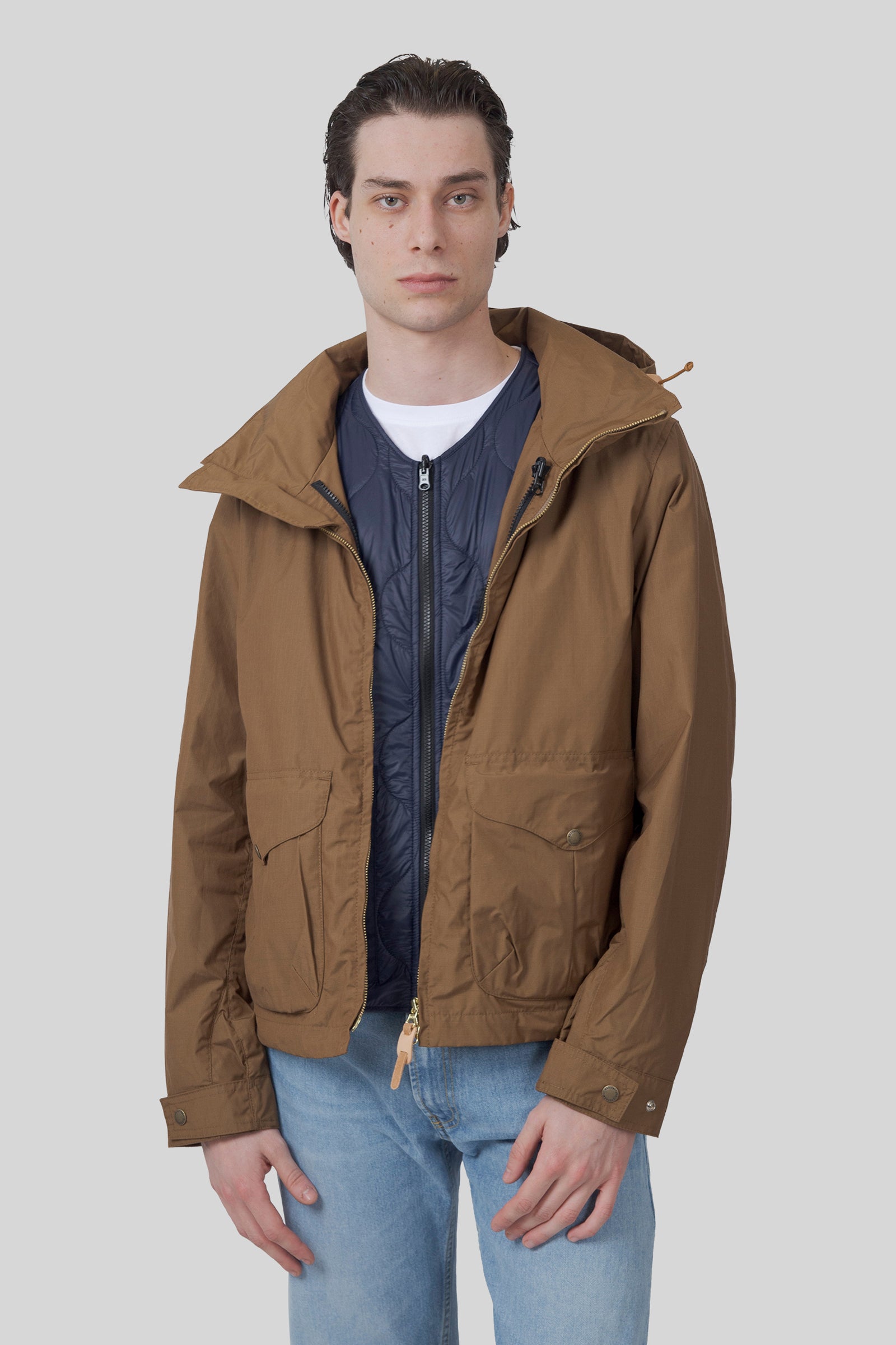 Manifattura Ceccarelli All Season Blazer Coat Cuoio Uomo - 5