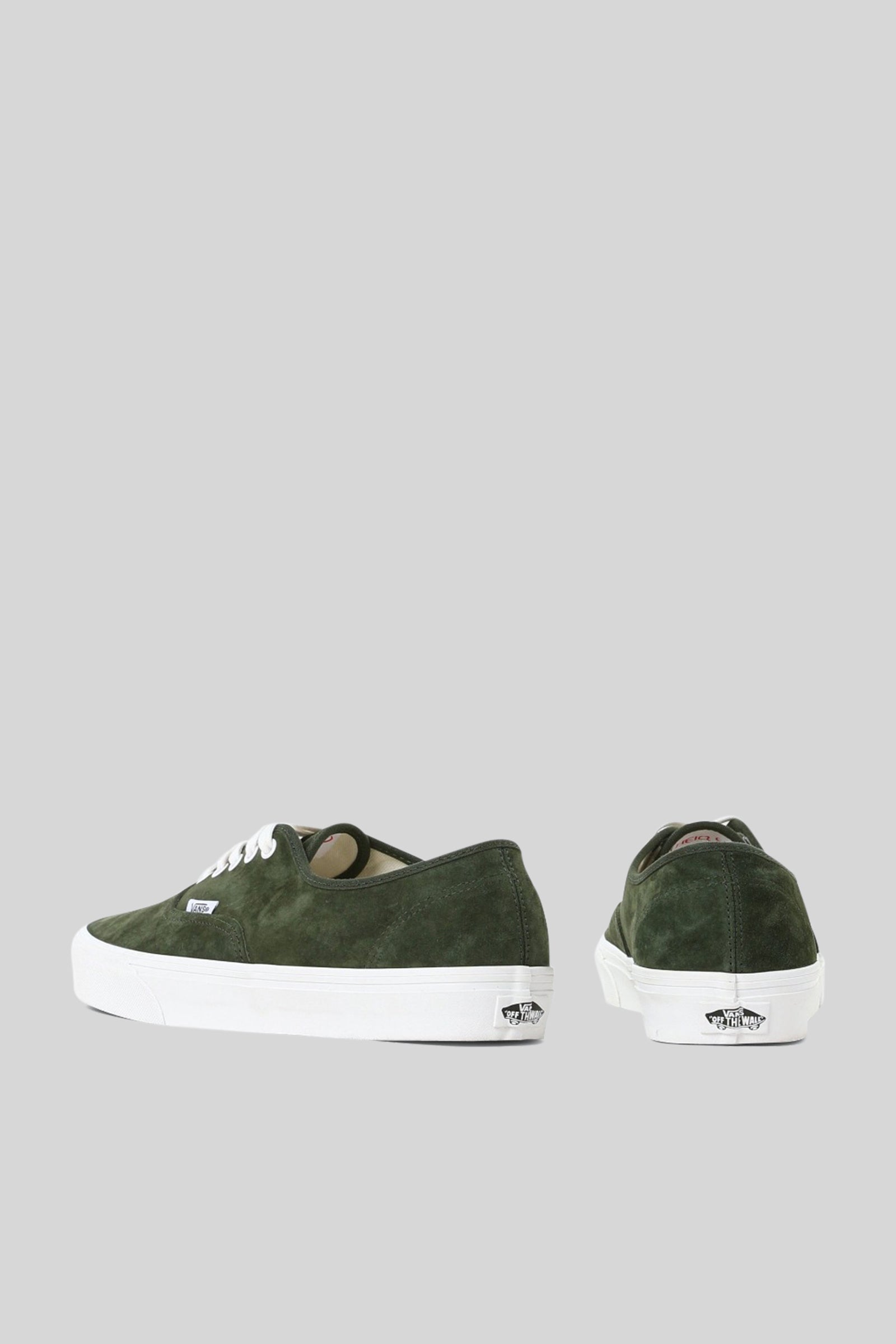 Vans "off The Wall" Sneaker Authentic Pig Suede Verde Uomo - 3