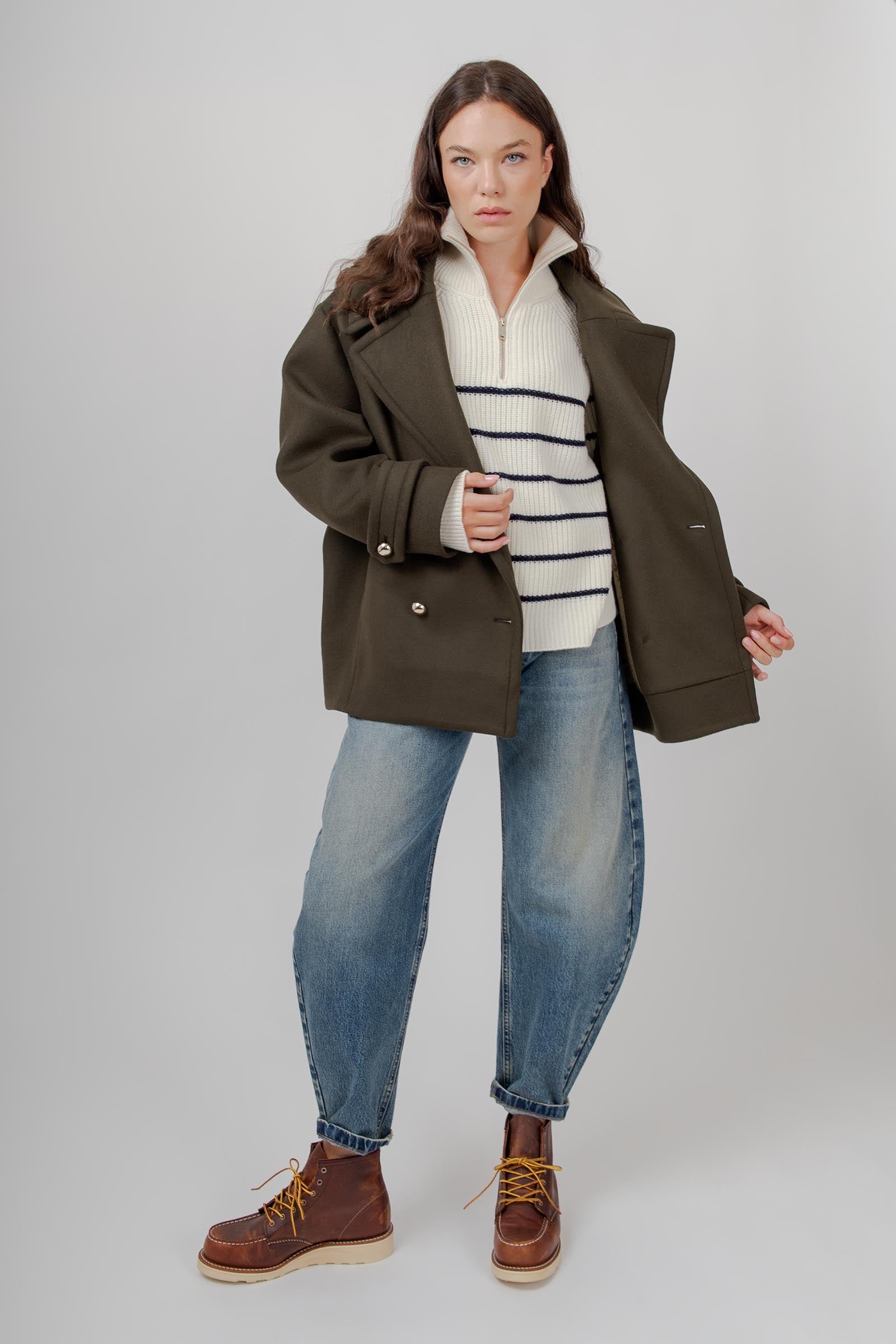 Semicouture Maglia Pascale Bianco/blu Donna - 5