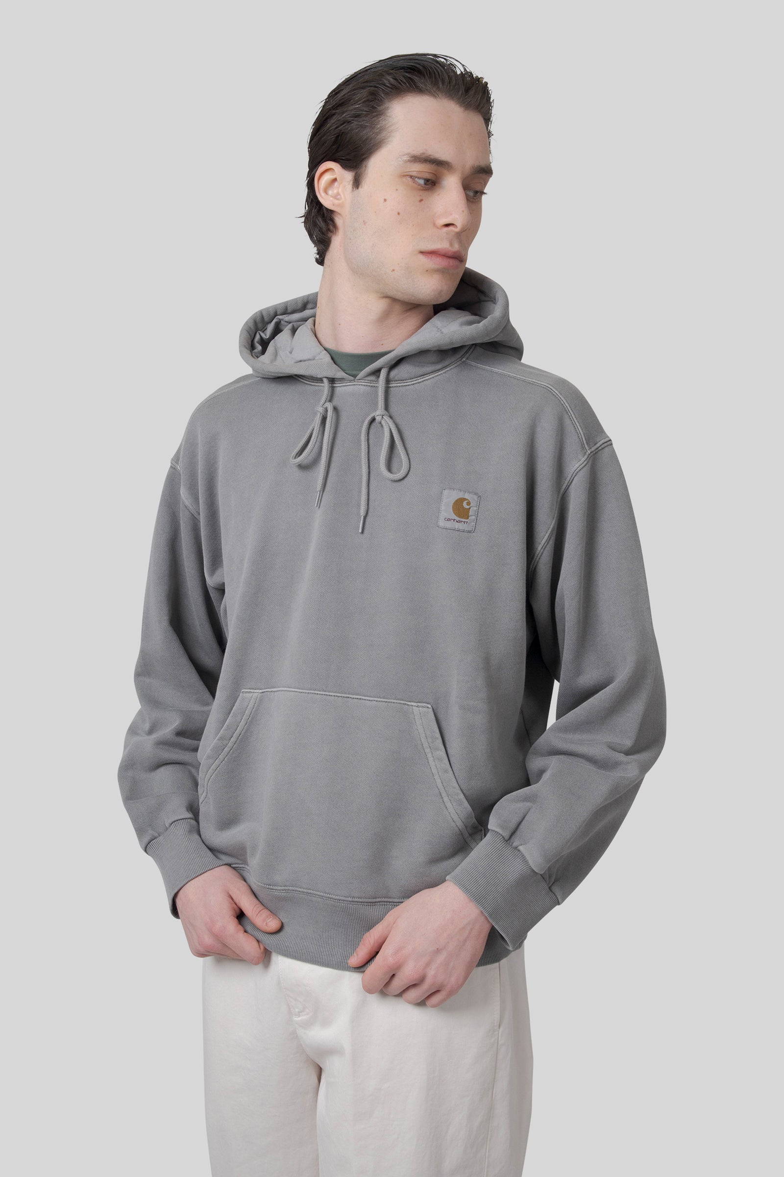 Carhartt Wip Felpa Nelson Hooded Grigio Uomo - 3