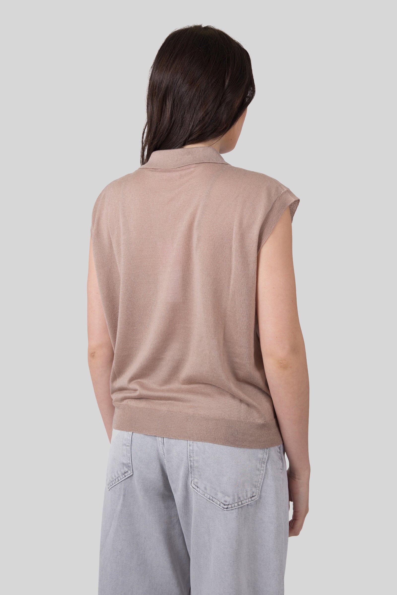 Absolut Cashmere Maglia Magali Taupe Donna - 3