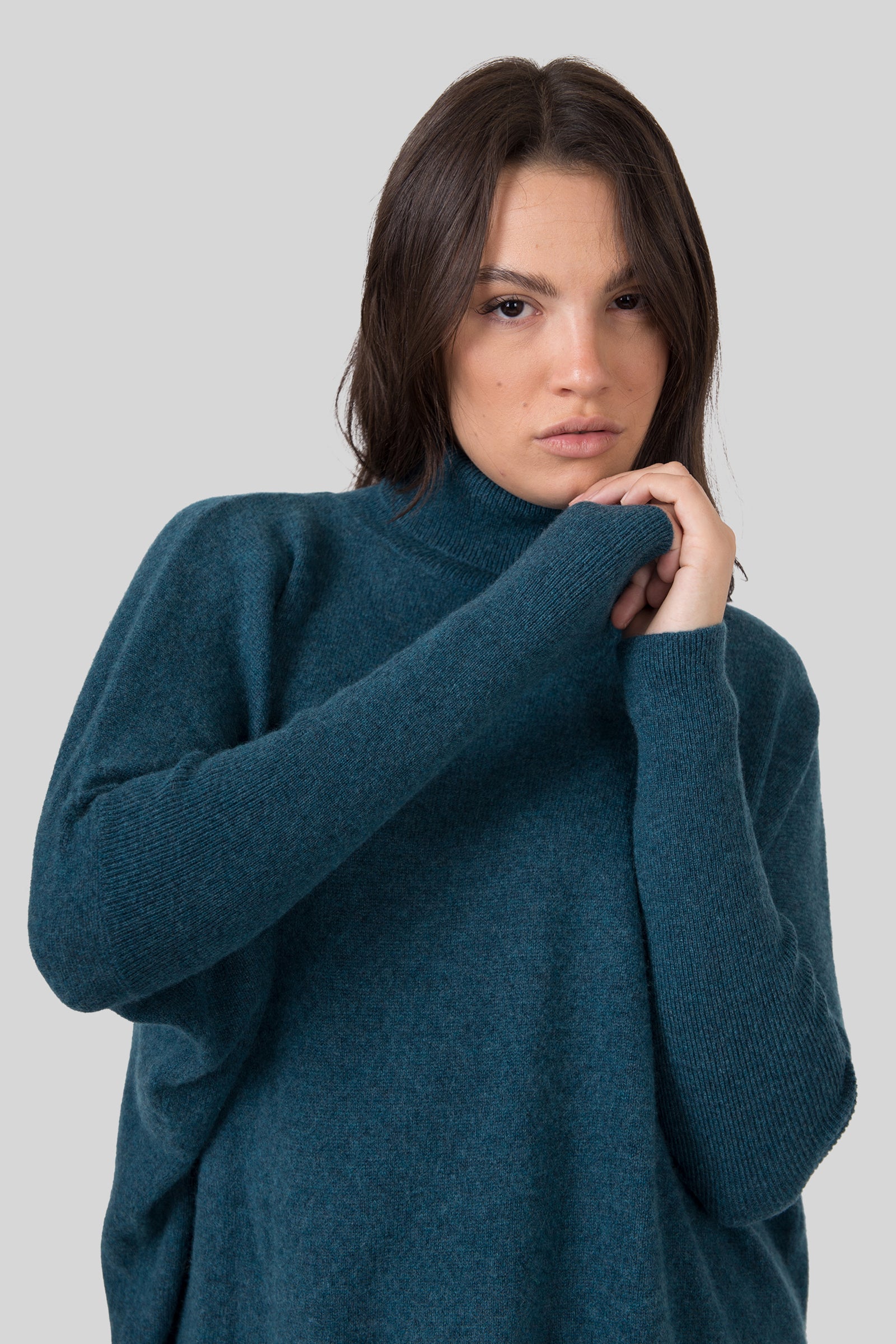 Absolut Cashmere Maglia Clara Petrolio Donna - 4