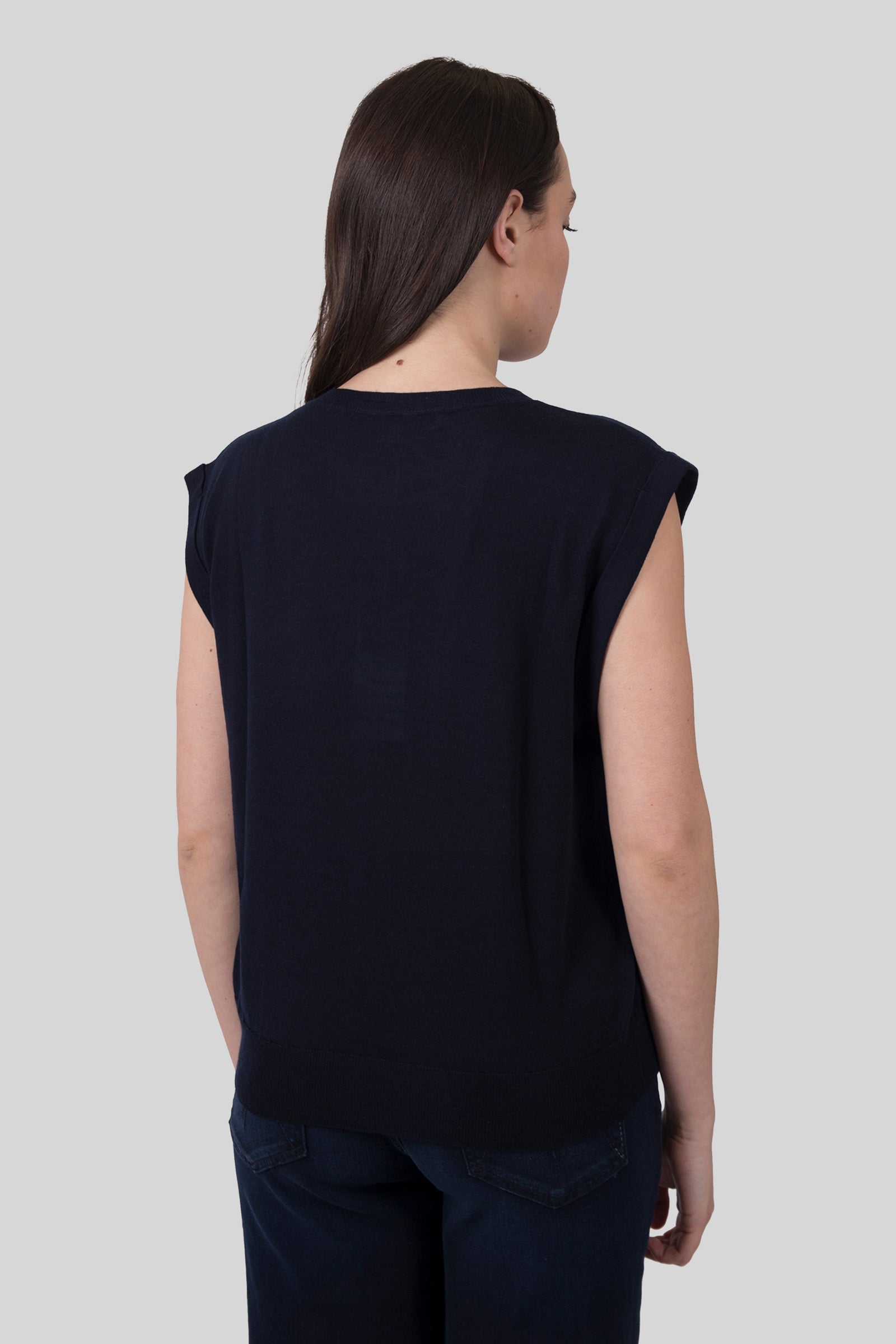 Absolut Cashmere Maglia Naomi Blu Navy Donna - 4