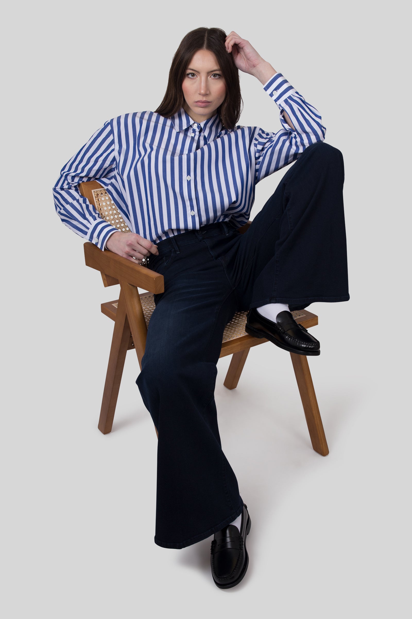 Mother Jeans The Twister Sneak Blu Scuro Donna - 2