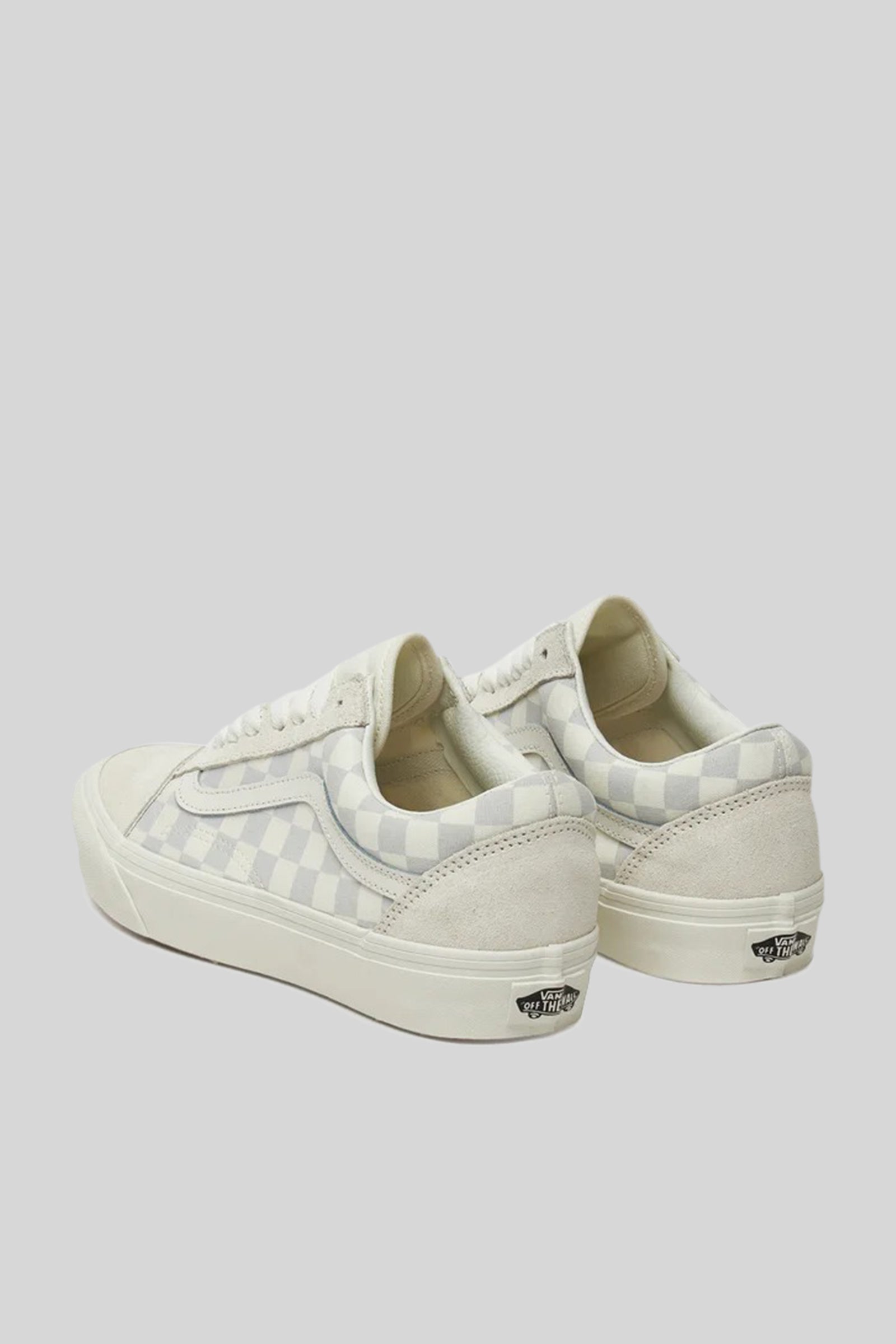 Vans "off The Wall" Sneaker Old Skool Checkboard Grigio Chiaro Unisex - 3