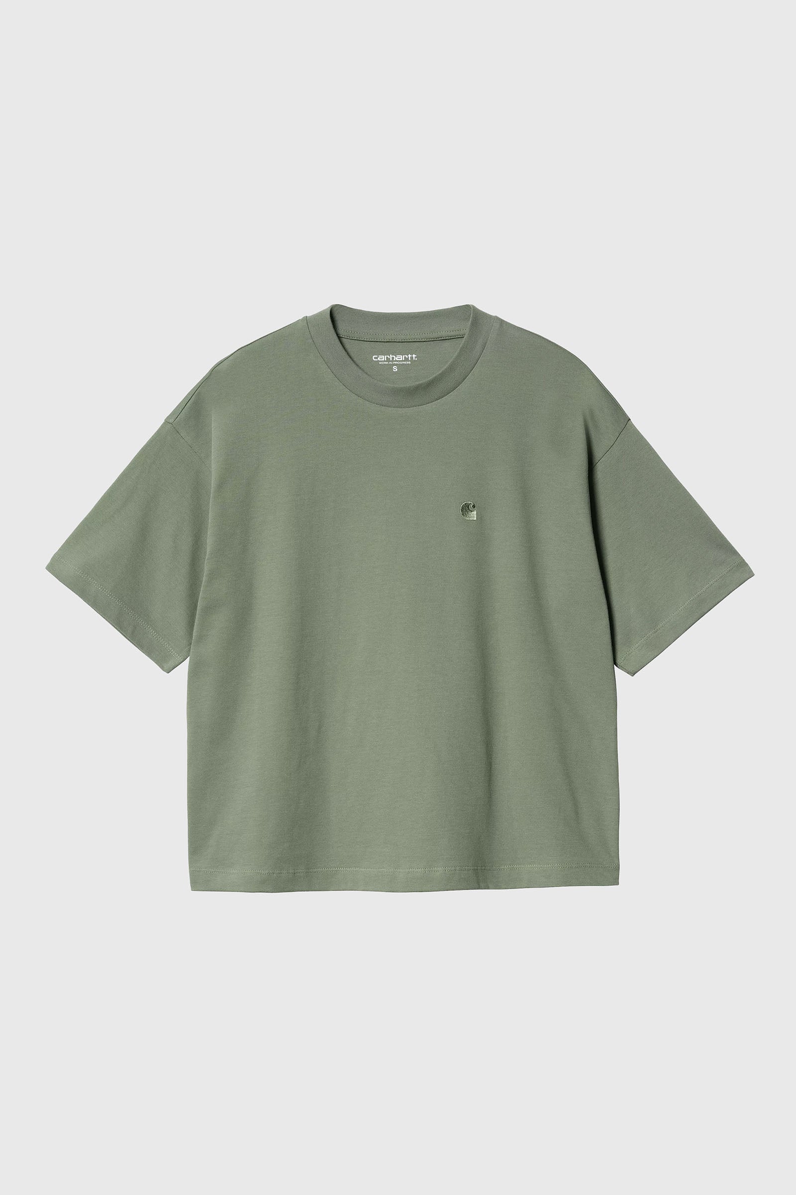 Carhartt Wip W' S/s Chester T-shirt Verde Donna - 4