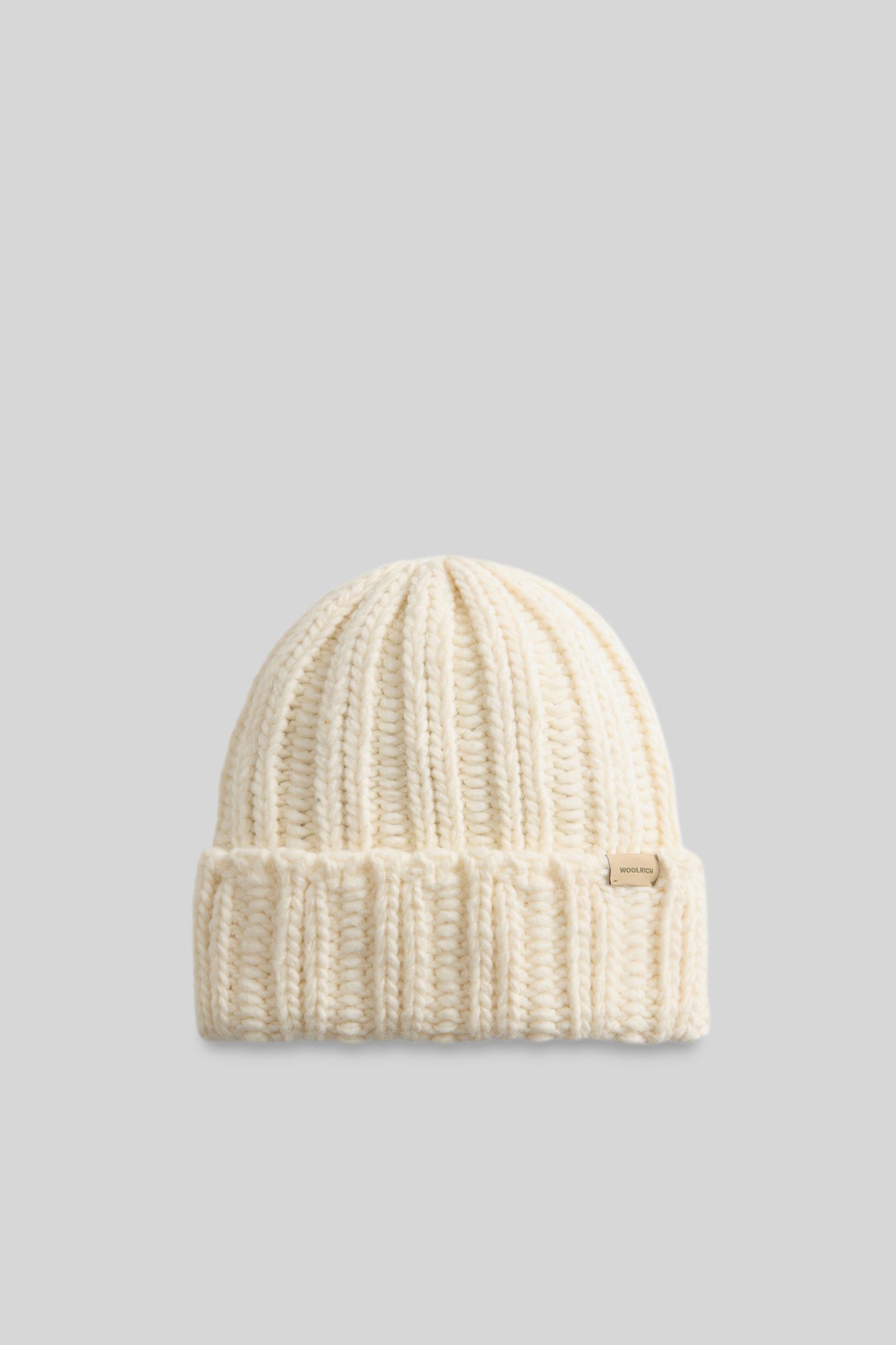 Woolrich Chunky Beanie Crema Donna - 1