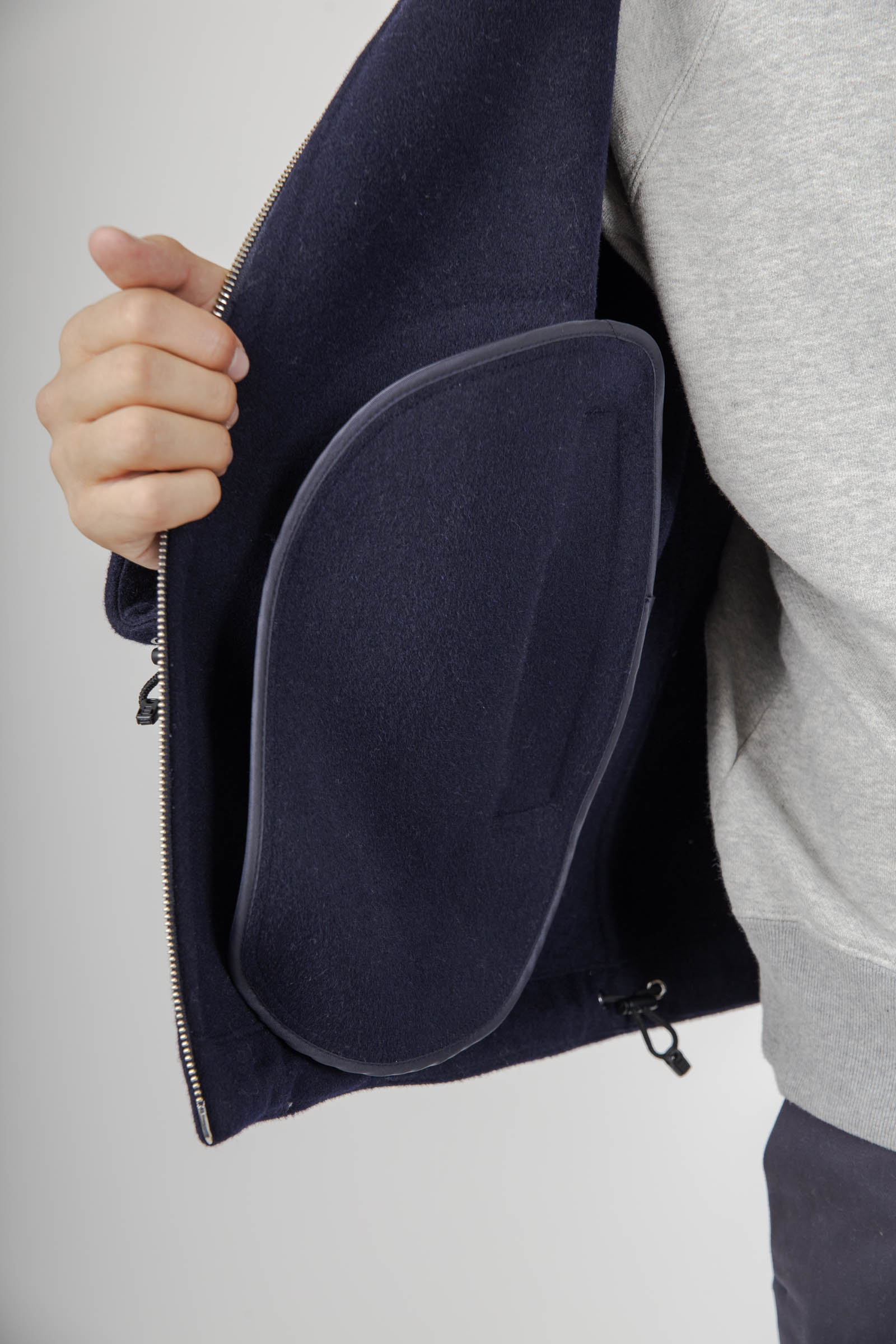 Department Five Giubbotto In Lana Park Blu Navy Uomo - 6