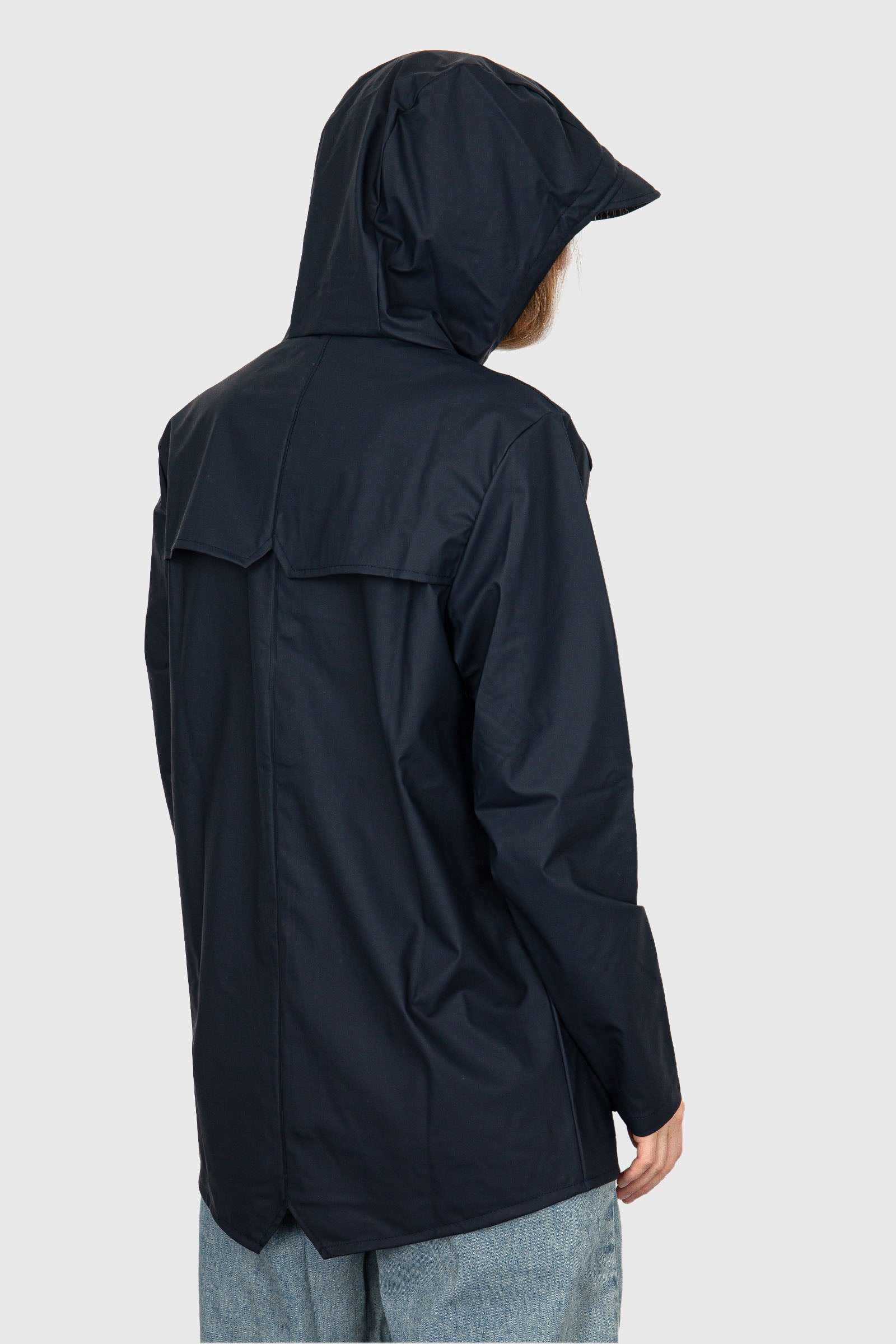 Rains Jacket Blu Navy Donna - 4