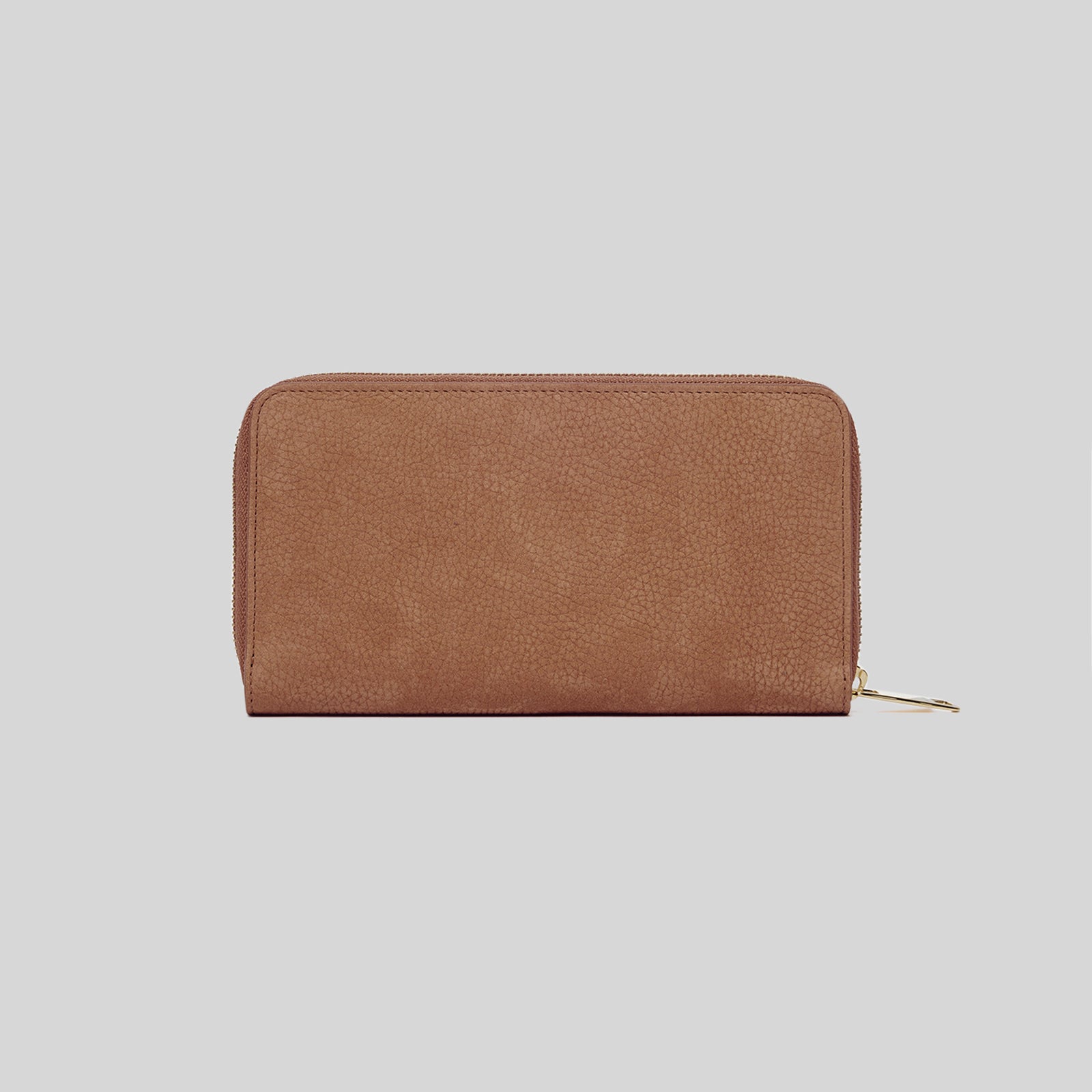 Orciani Portafoglio Zip Around In Pelle Nabuk Cuoio Donna - 4