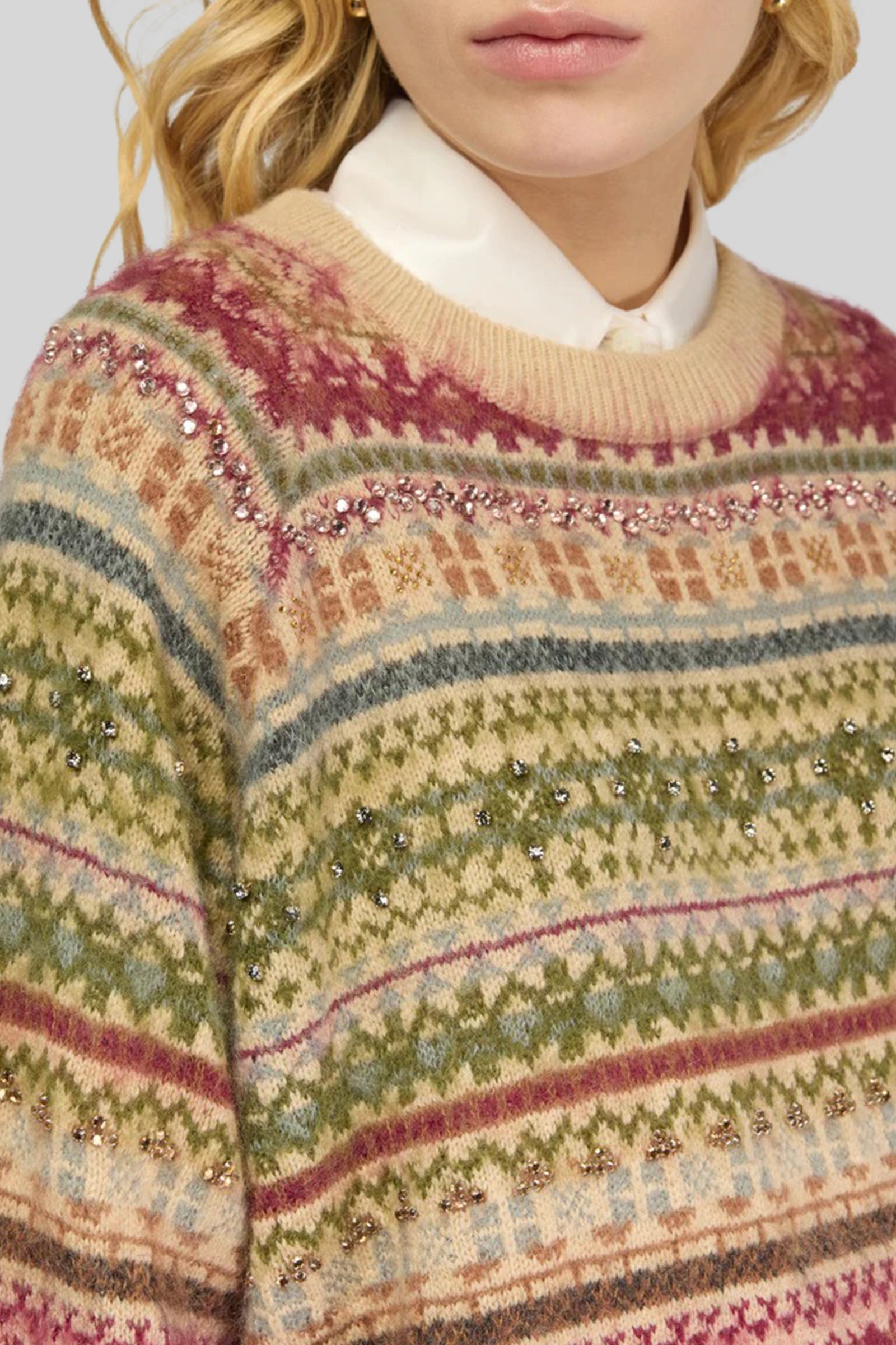 Semicouture Maglia Inez Beige Donna - 1