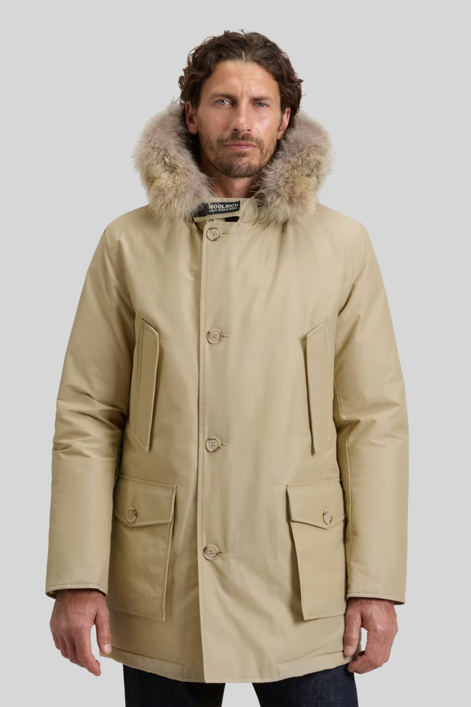 Arctic Parka In Ramar Cloth With Removable Fur - 1