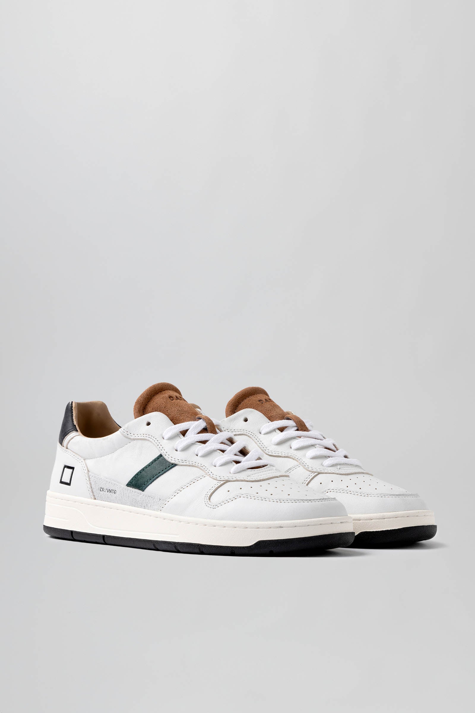D.a.t.e. Sneaker Court 2.0 Vintage Bianco/Cuoio Uomo - 3