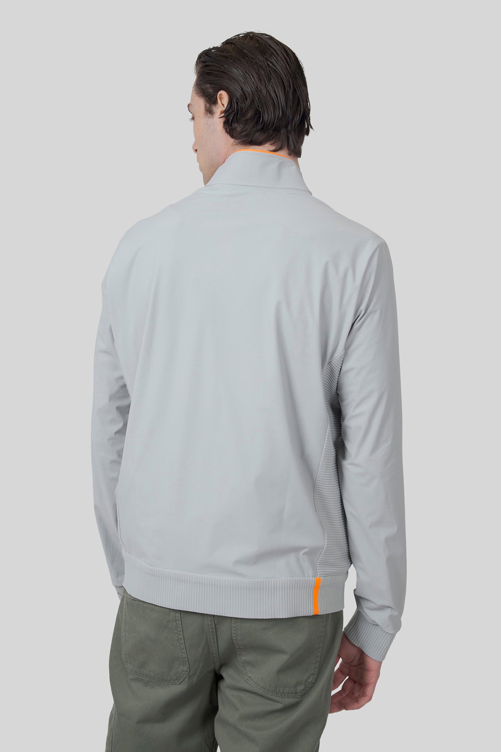 Rrd Felpa Surflex Soft Touch Full Zip Grigio Chiaro Uomo - 5