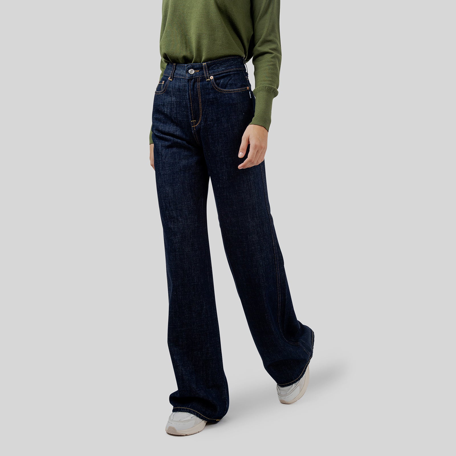 Department Five Jeans Pretender Wide Leg Blu Scuro Donna - 5