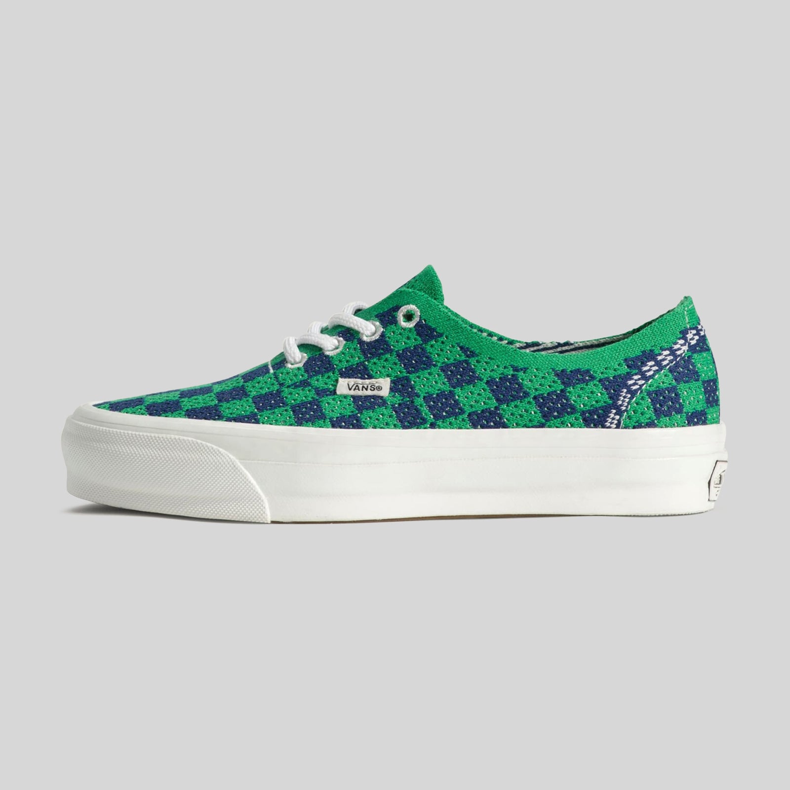 Vans "off The Wall" Sneaker Premium Authentic Checkerboard Blu/verde Unisex - 6