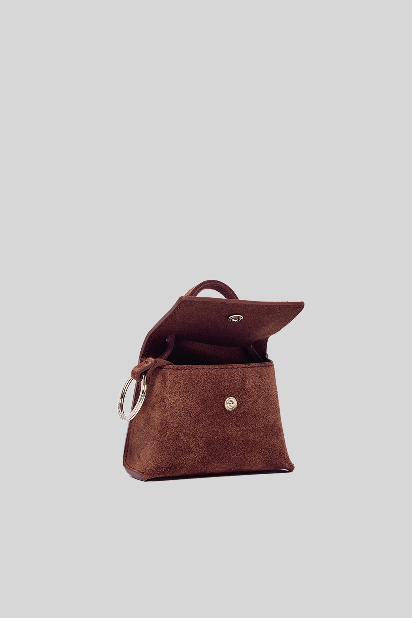 Orciani Charm Mini Sveva Peach In Suede Terra Di Siena Donna - 2