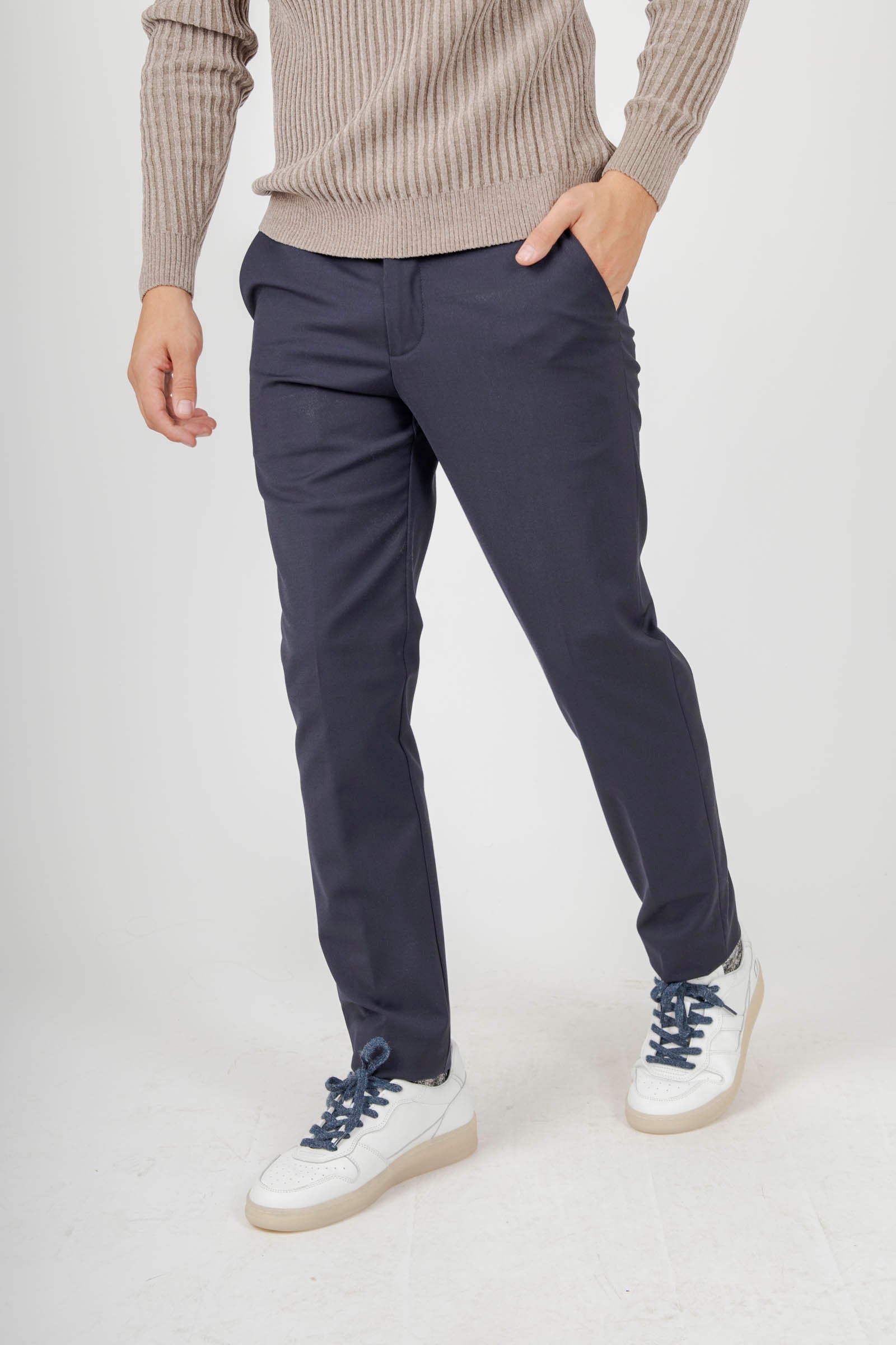 Rrd Pantalone Terzitel Chino Blu Scuro Uomo - 3