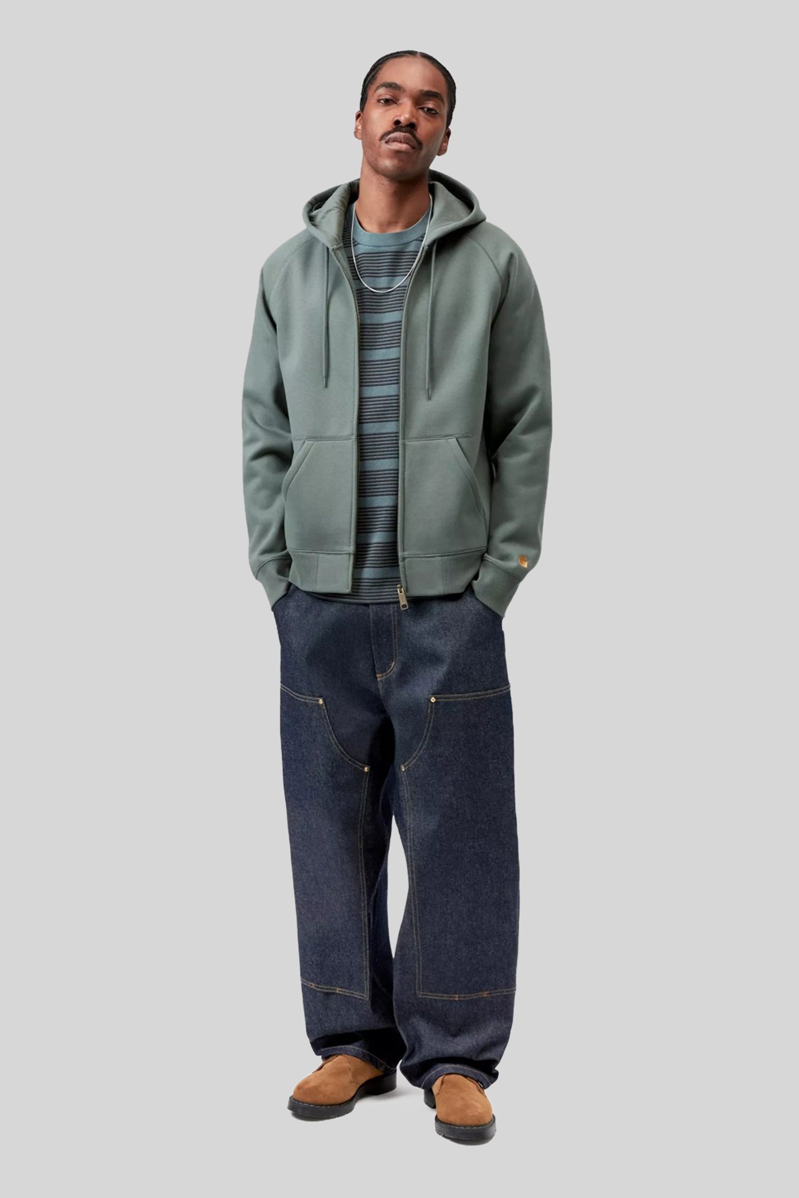 Carhartt Wip Hooded Chase Jacket Verde Uomo - 2