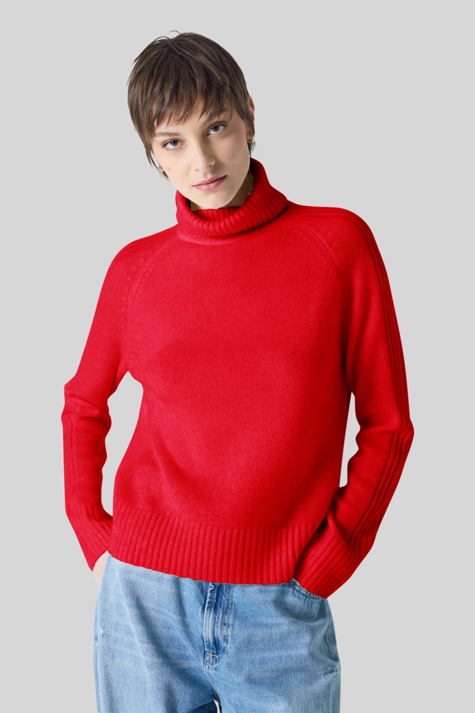 Absolut Cashmere Maglia Dolcevita Sylviana Rosso Donna - 4