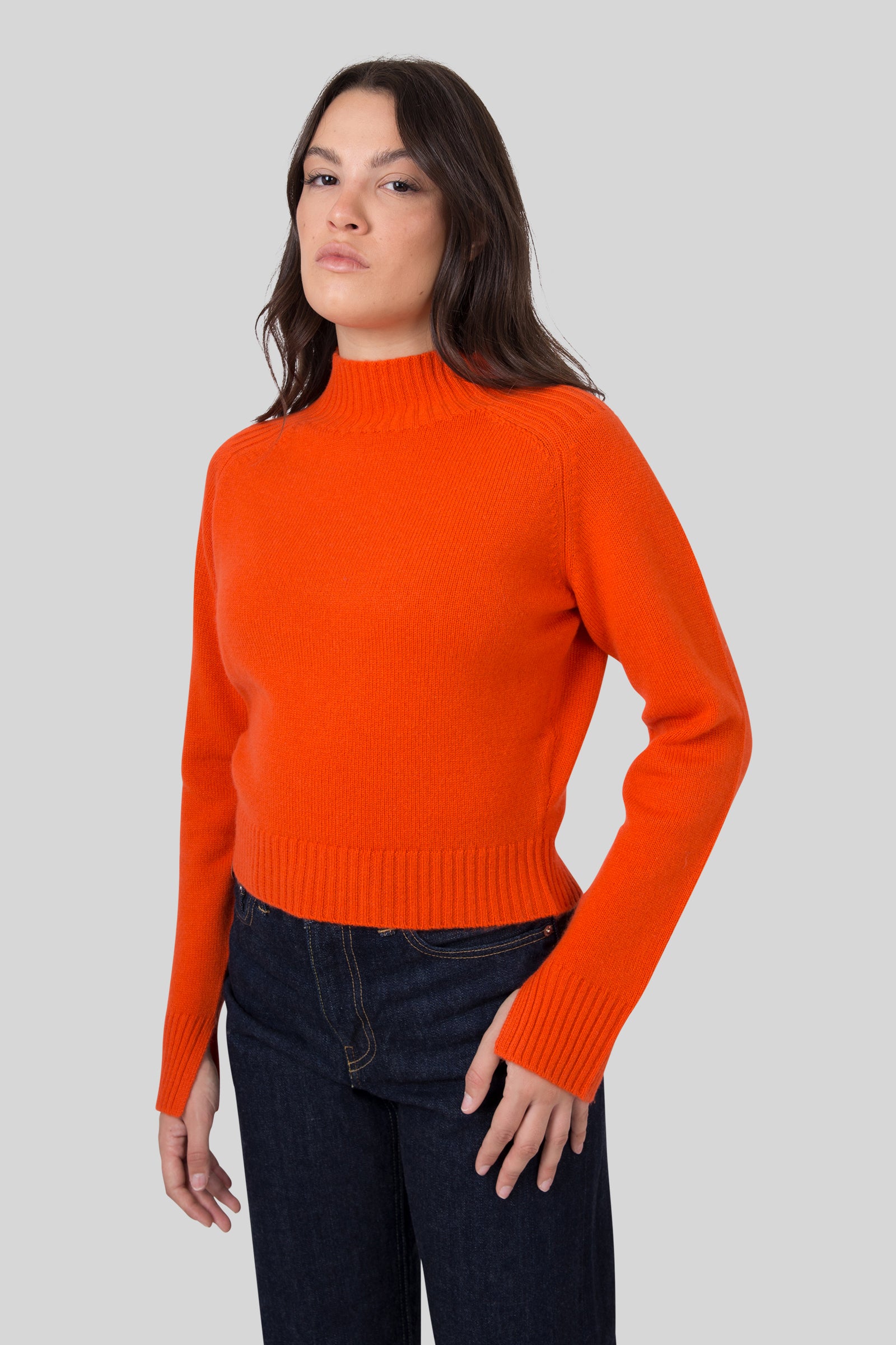 Absolut Cashmere Maglia Rebecca Arancio Donna - 5
