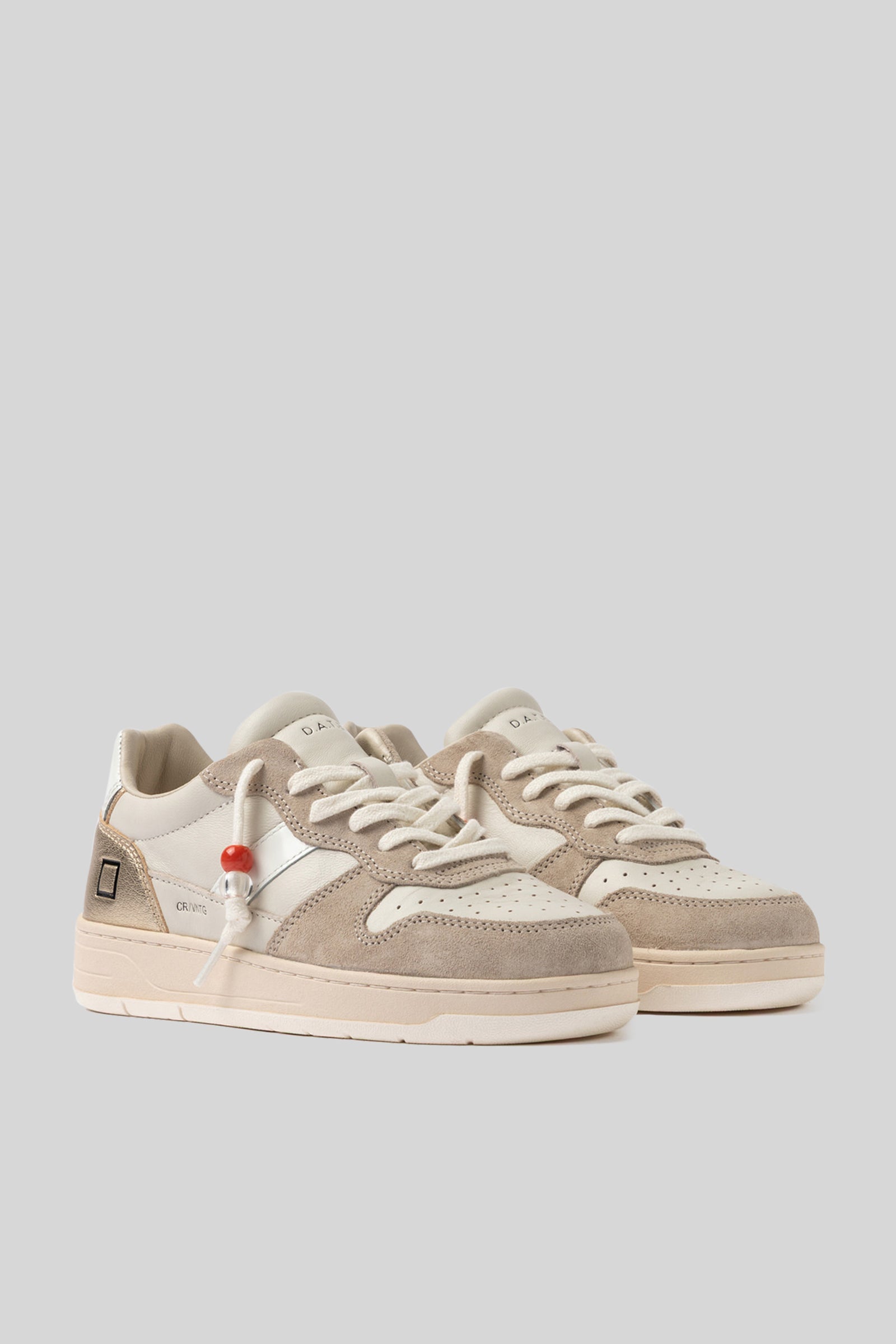 D.a.t.e. Sneaker Court 2.0 Vintage Calf Avorio Donna - 3