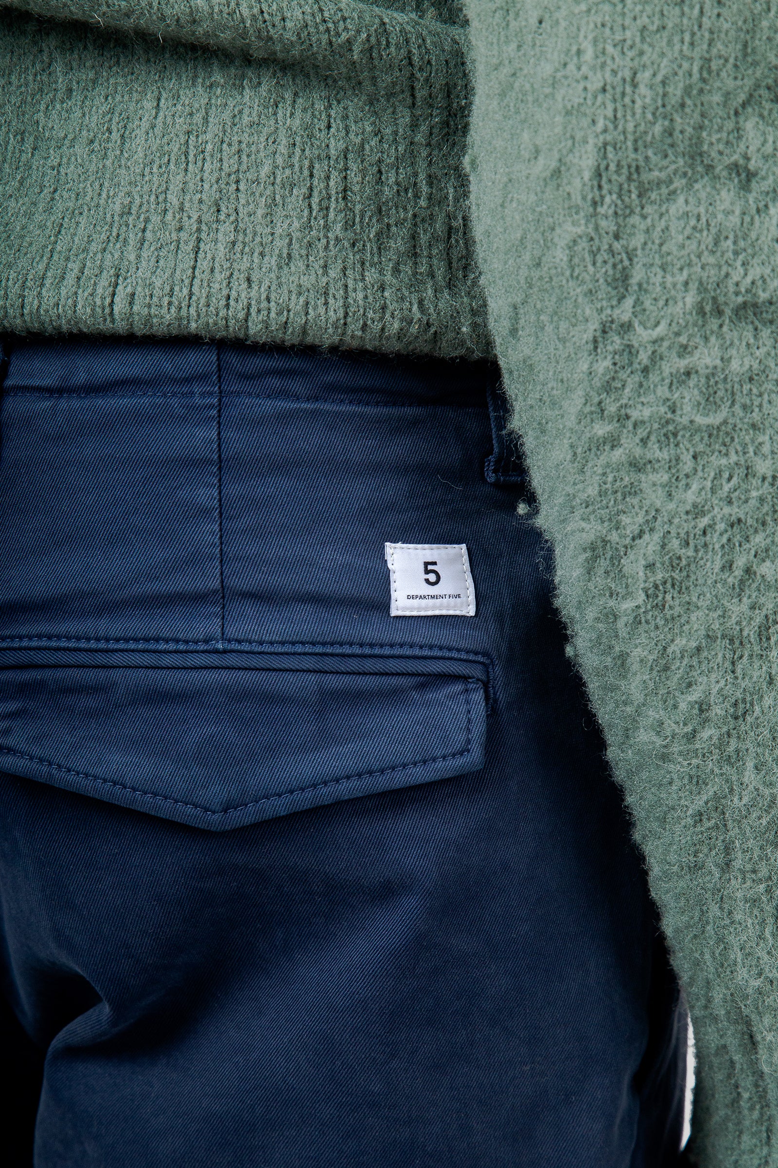 Department Five Pantalone Chino Regular Off Blu Uomo - 2