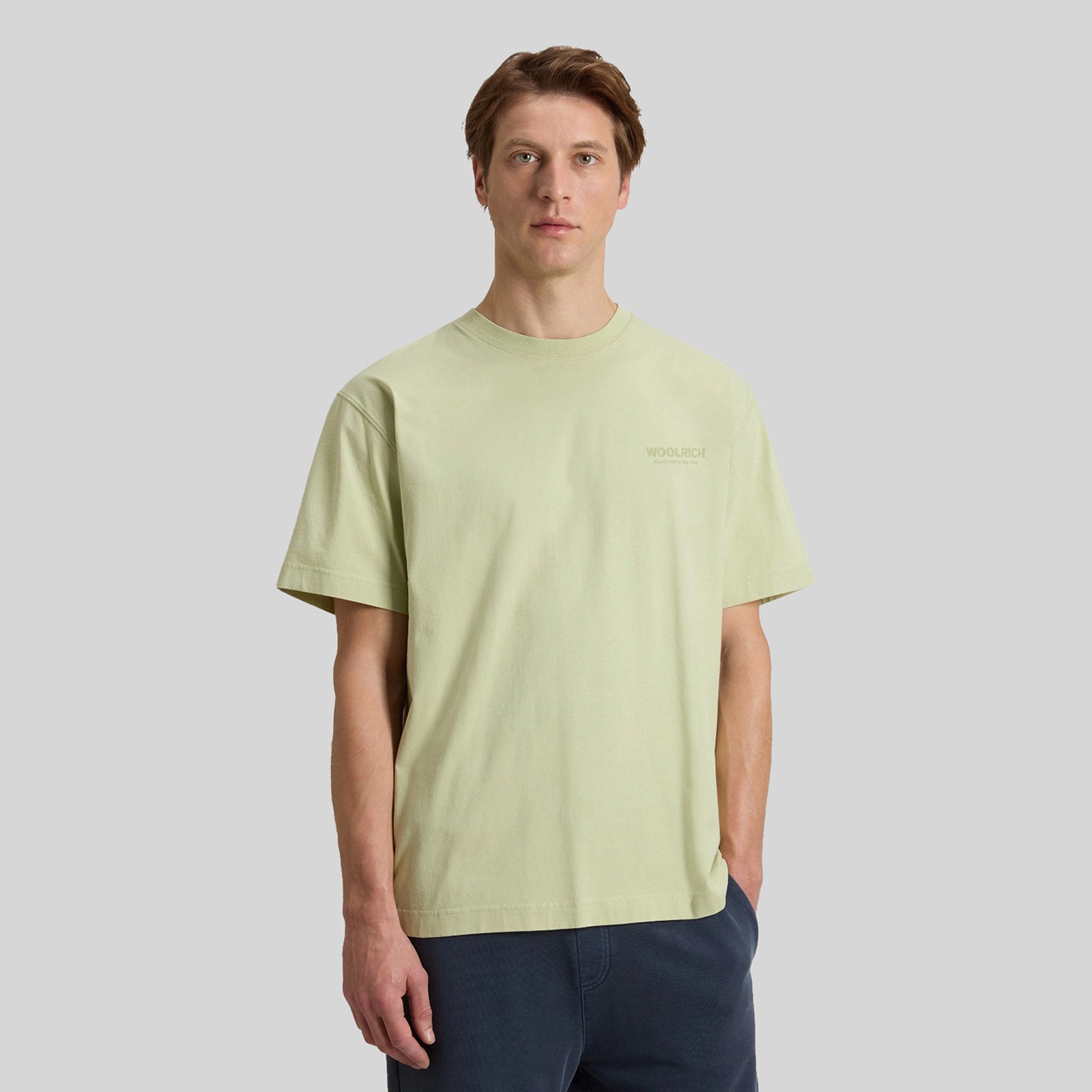 Woolrich T-shirt Graphic Lime Uomo - 5