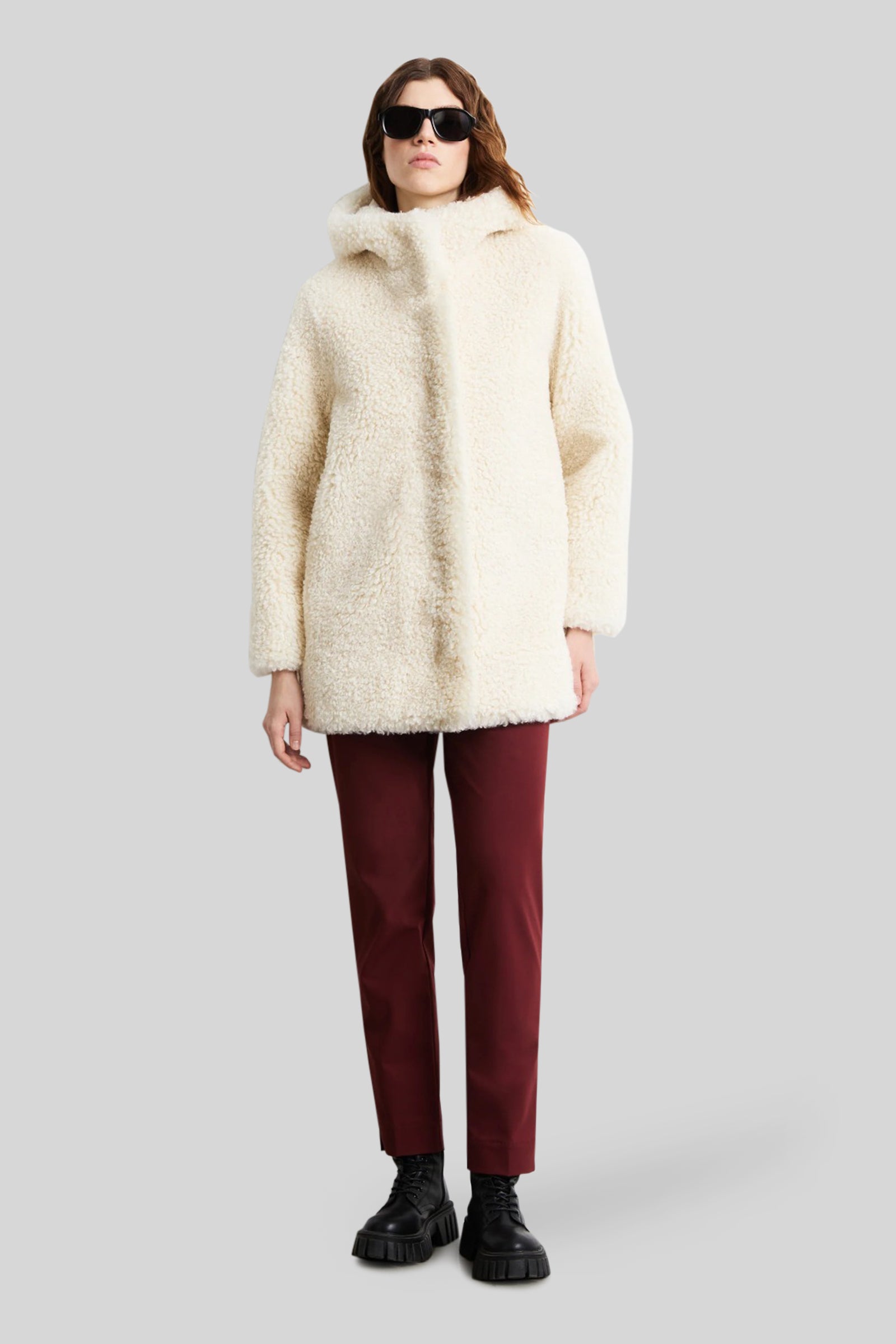 Rrd Lamb Hood Wom Jkt Sabbia Donna - 2