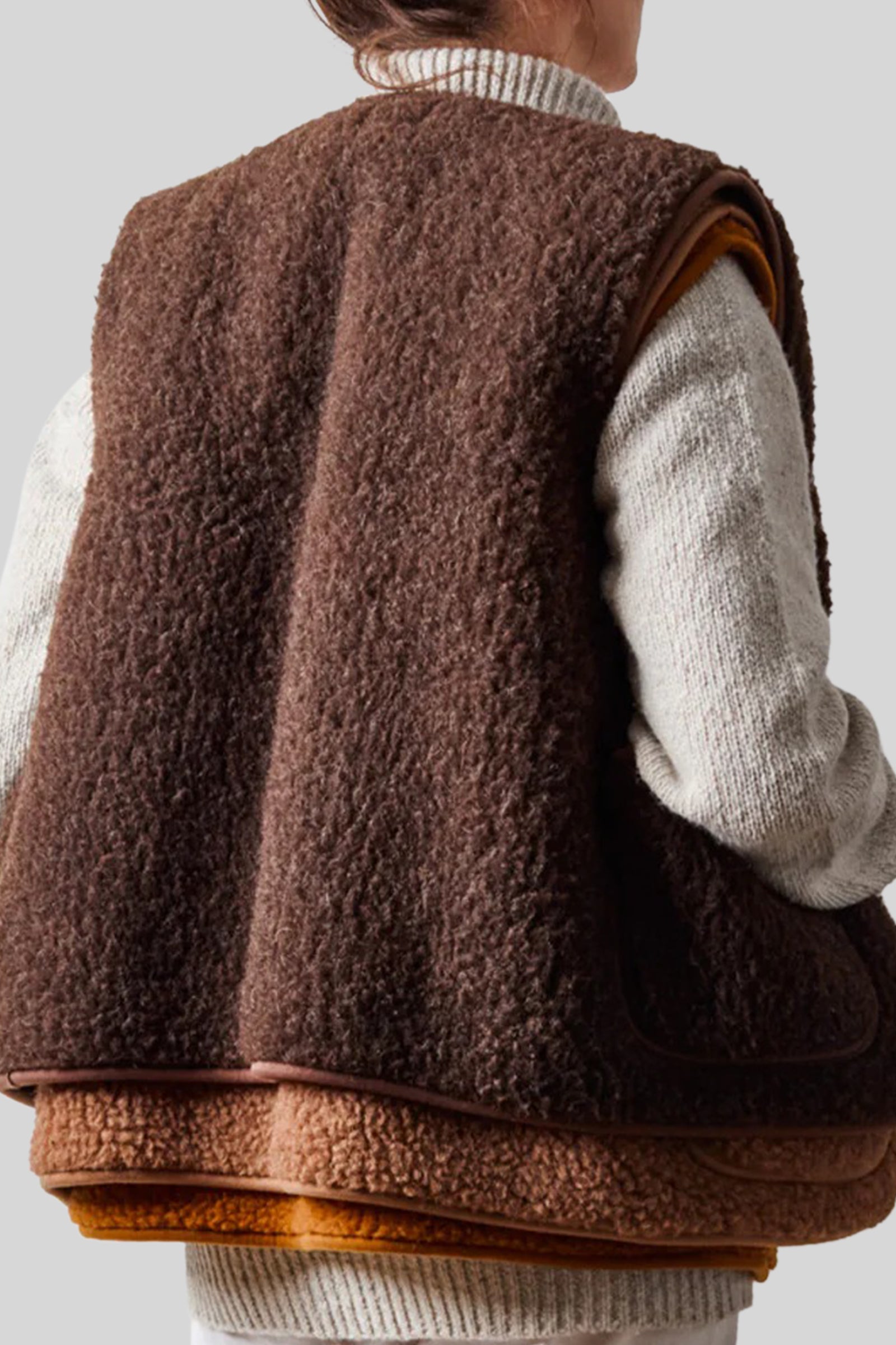 Coldbreaker Pepitko Vest Marrone Scuro Unisex - 2