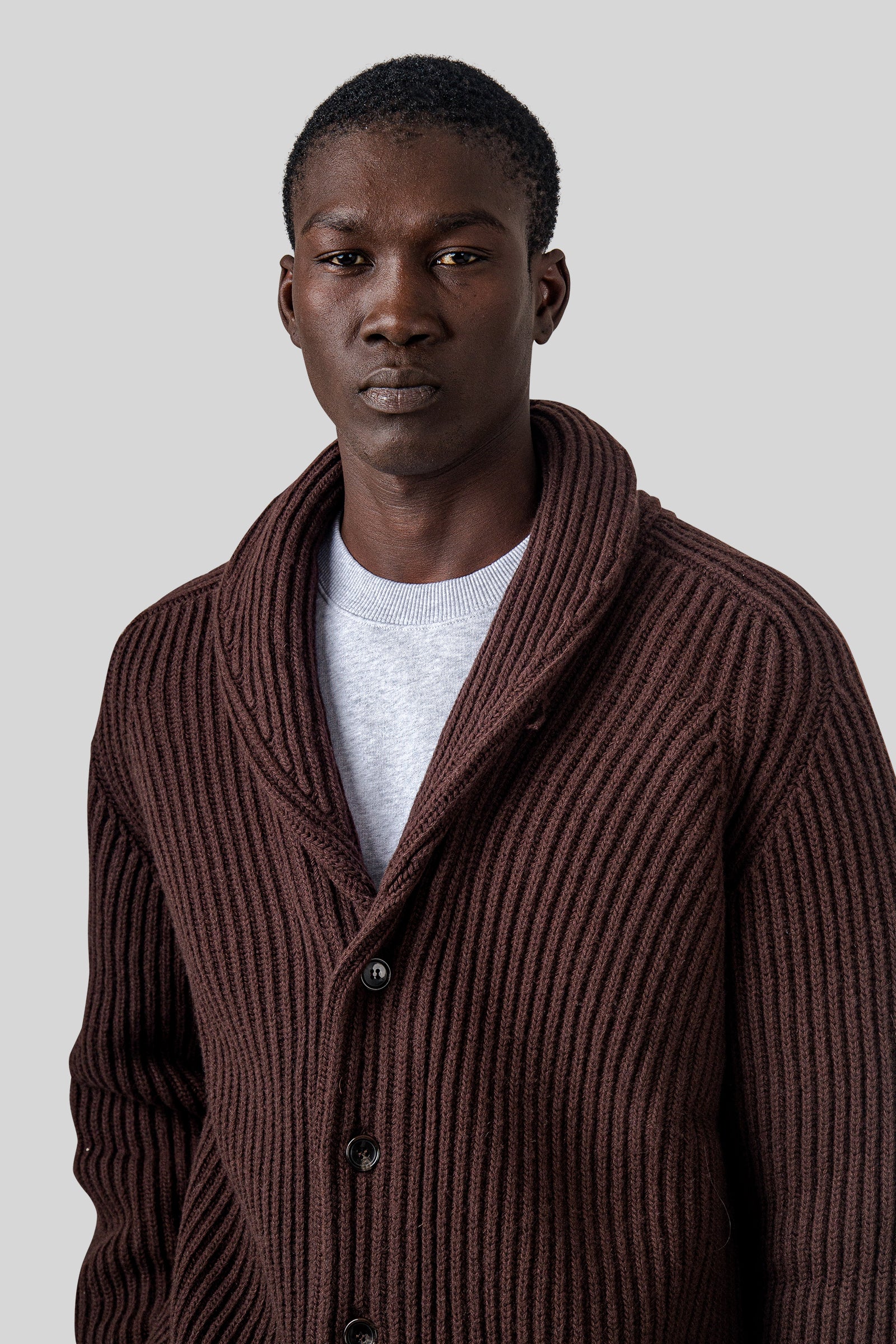 Filson Cardigan Bristol Marrone Uomo - 2