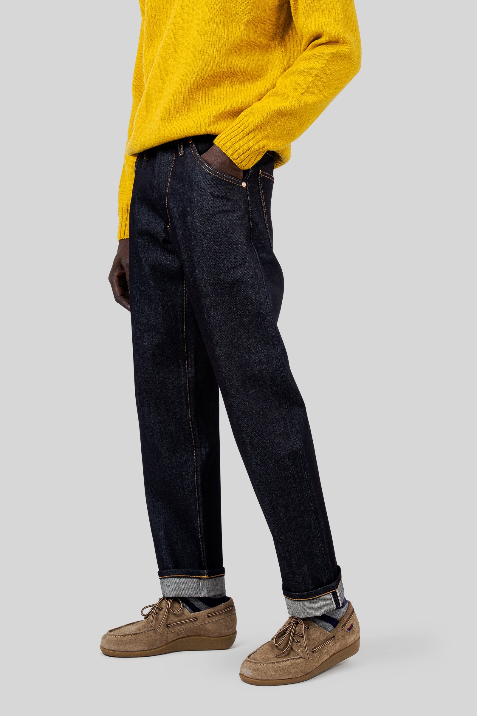 Gregorio Jeans Selvedge Raw Blue - 5