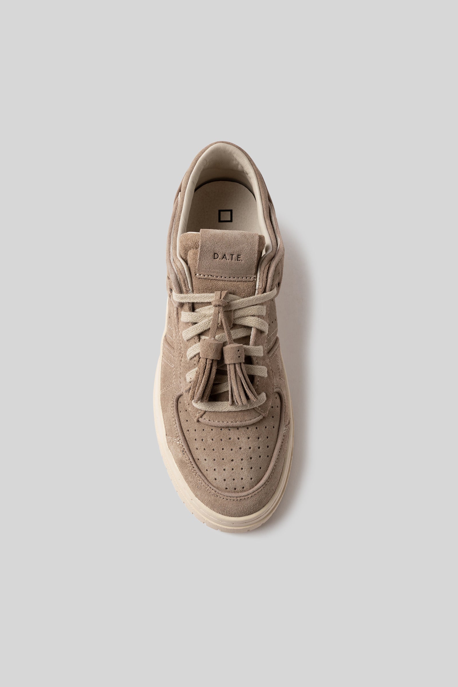 D.a.t.e. Sneaker Torneo Suede Taupe Uomo - 4