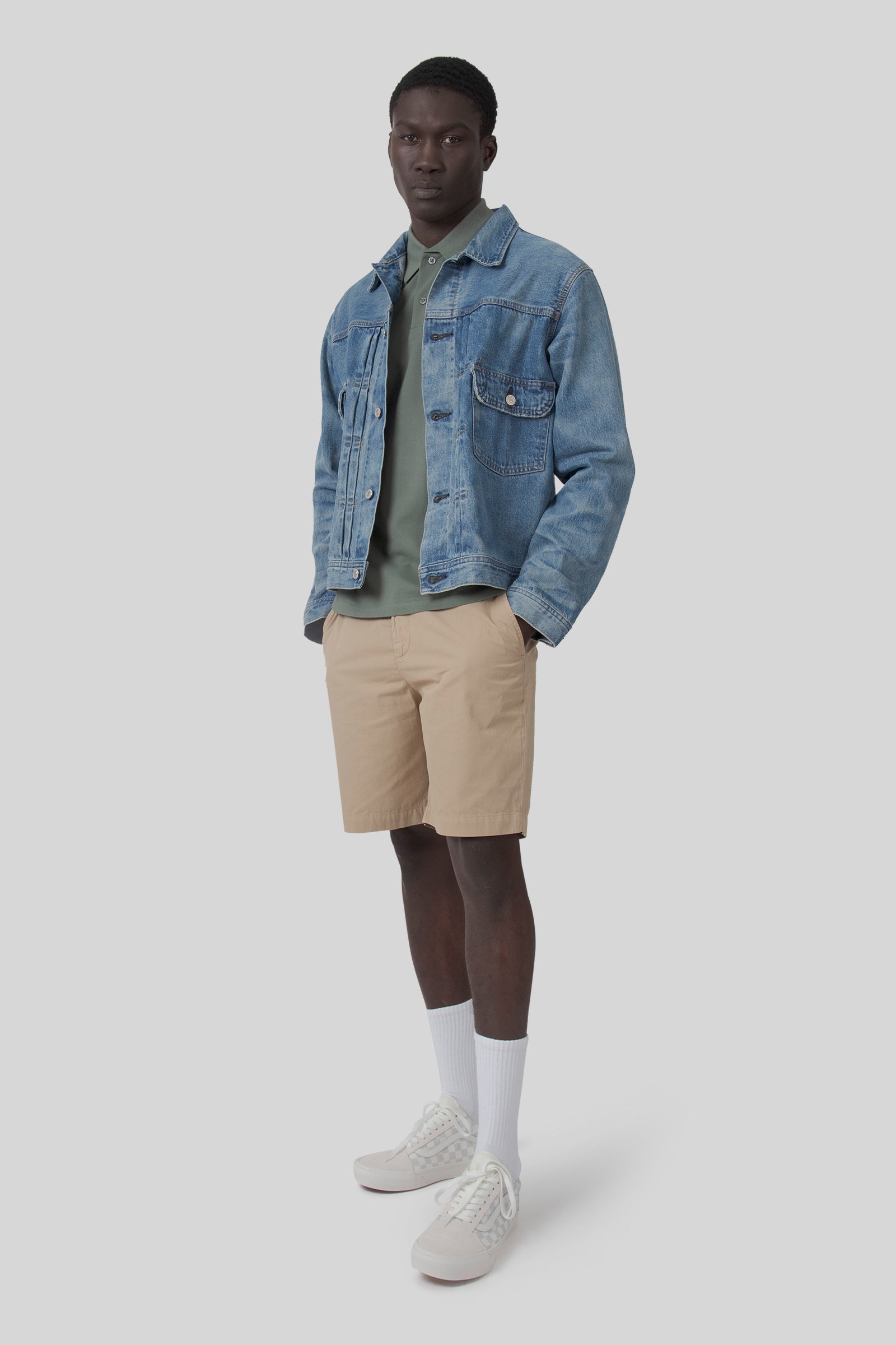 C.p. Company Polo Stretch Piquet Verde Salvia Uomo - 4