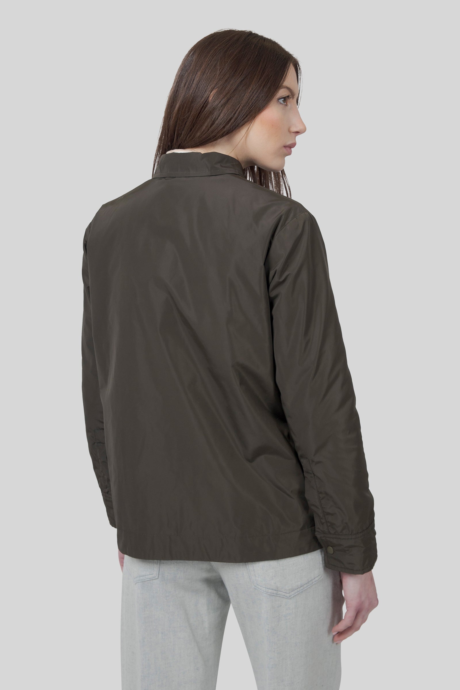 Aspesi Giacca Lucciola Verde Militare Donna - 5