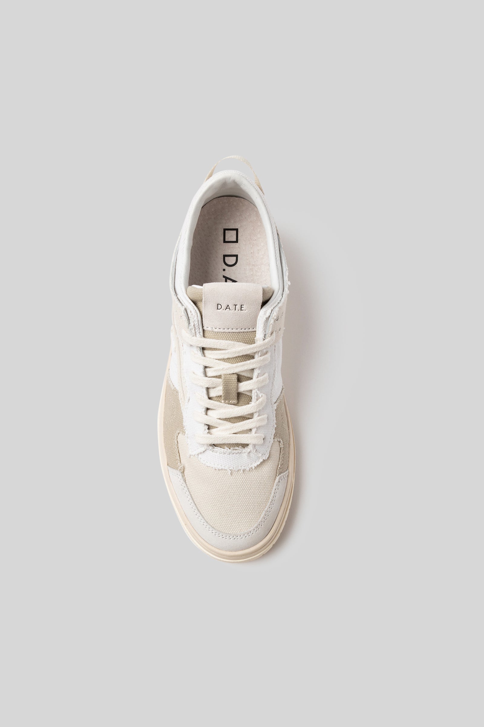 D.a.t.e. Sneaker Torneo Fringed Naturale Uomo - 4