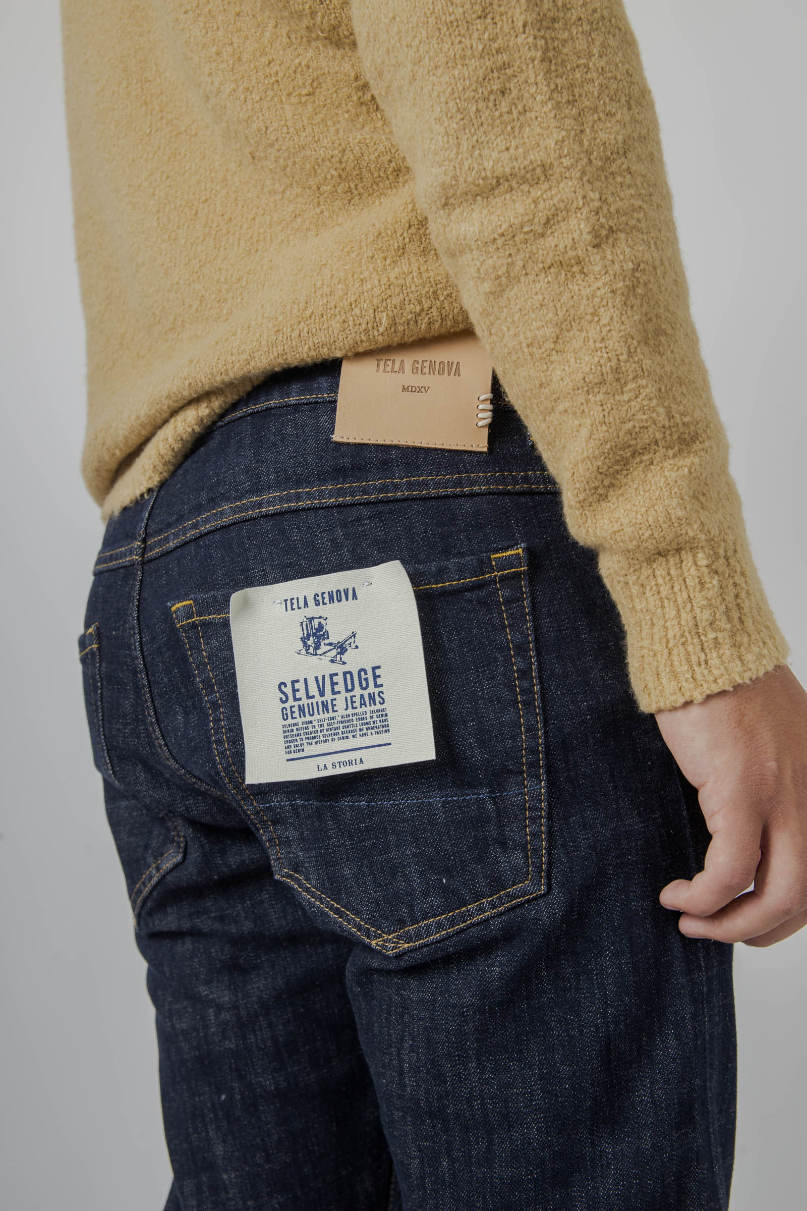 Tela Genova Jeans Cosmy/2s Blu Scuro Uomo - 2