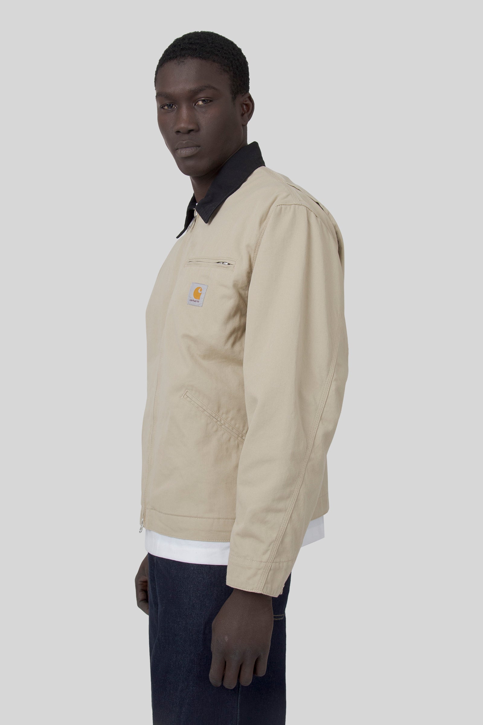 Carhartt Wip Og Detroit Jacket Ecru Uomo - 6
