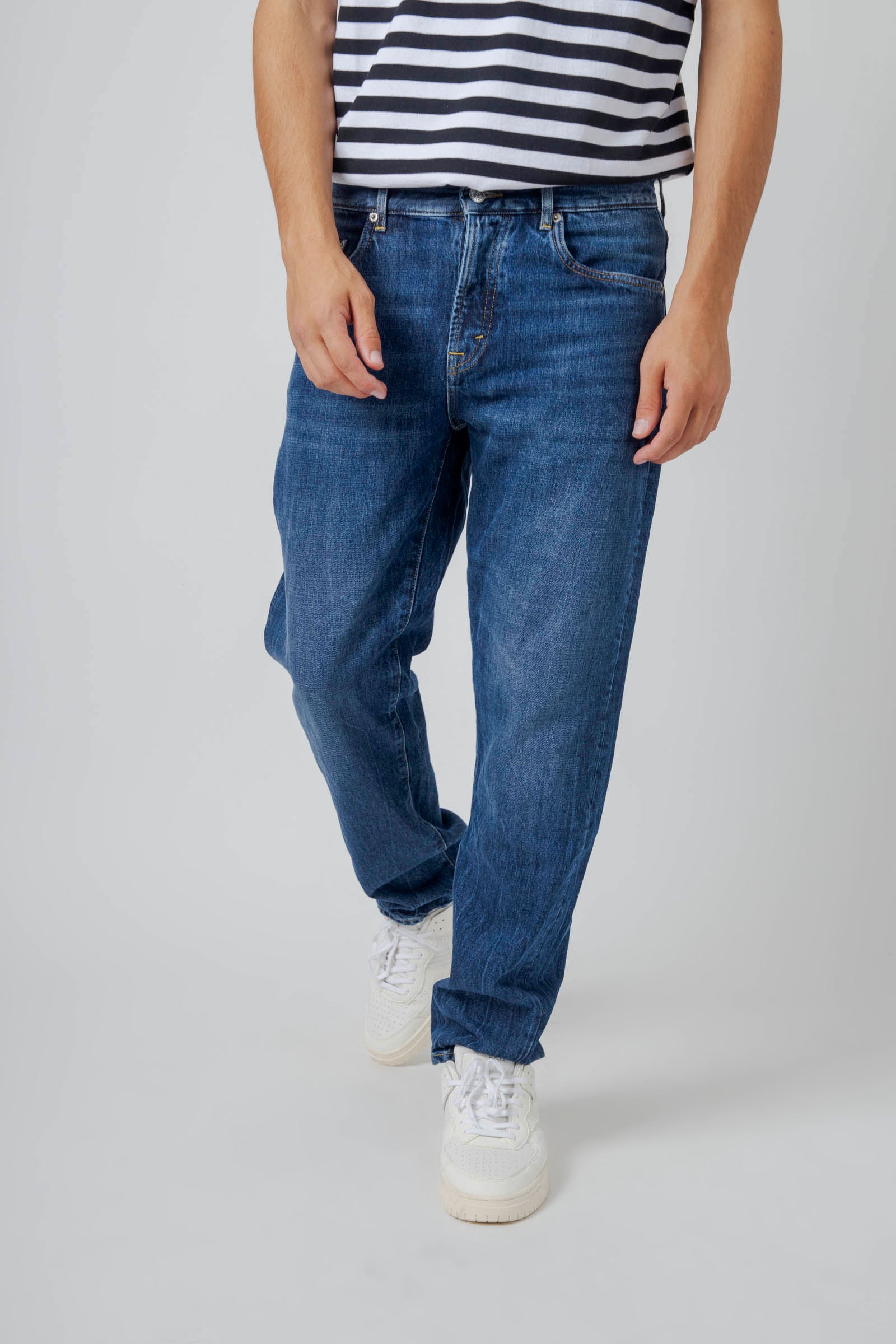 Department Five Jeans Newman Tapered Blu Medio Uomo - 5