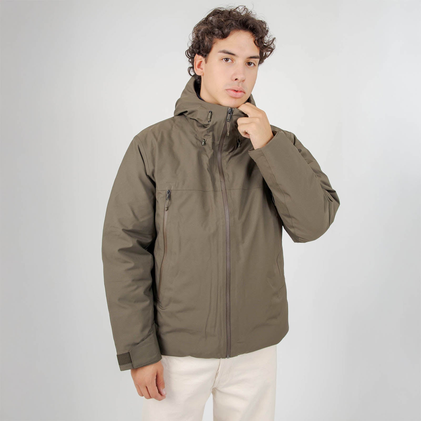The North Face Tnf Range Down Hooded Jacket Verde Uomo - 9