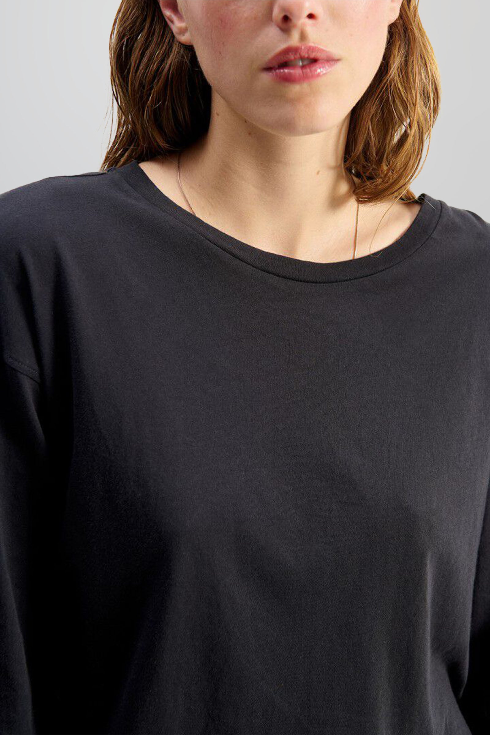 American Vintage T-shirt Apoly Antracite Donna - 5