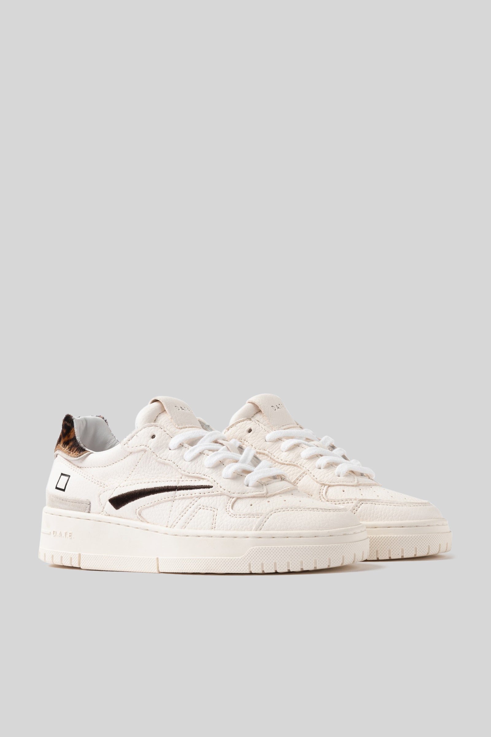D.a.t.e. Sneaker Torneo Pure Pop Bianco/leopardato Donna - 3