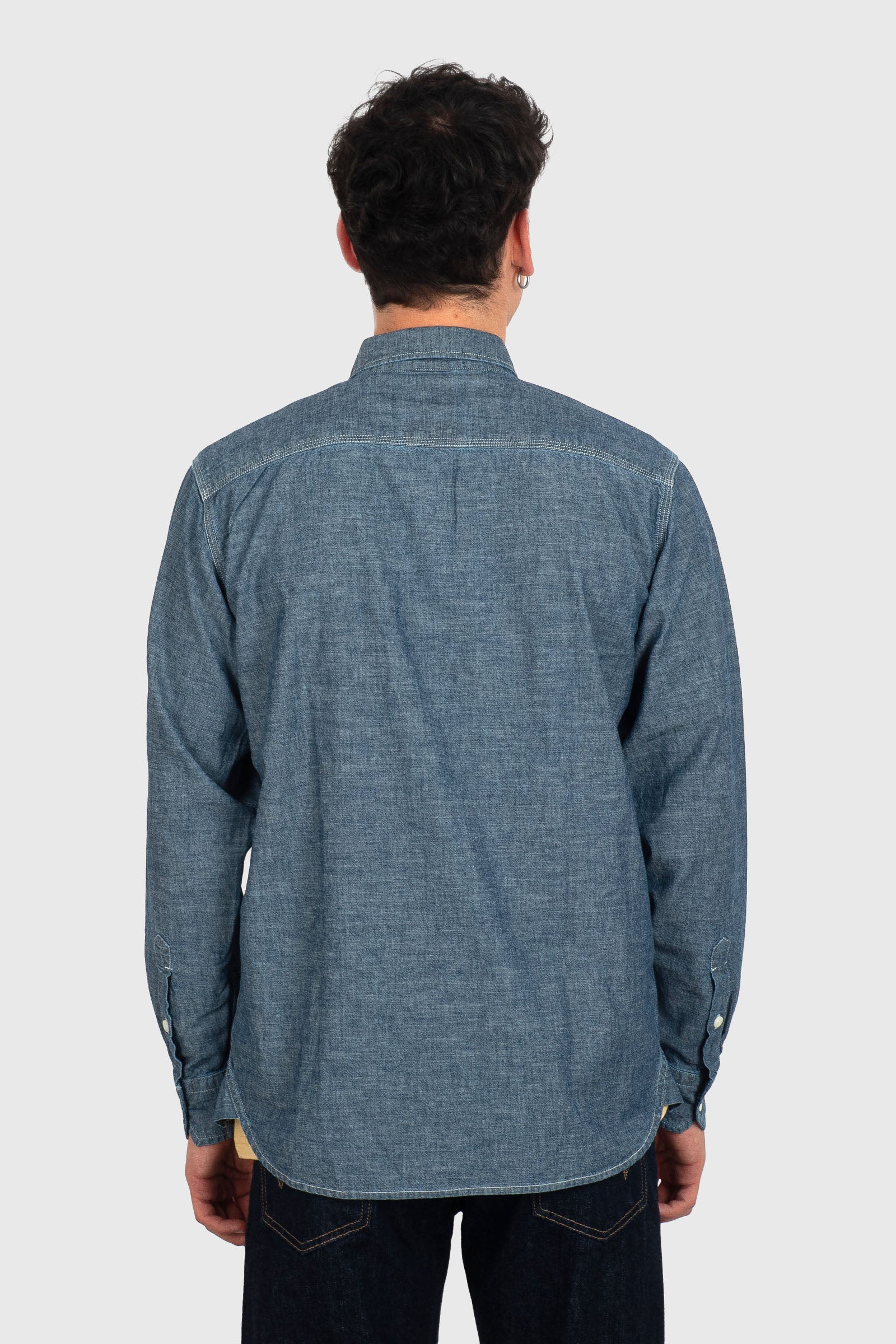 Sebago Camicia Sheetband Chambray Uomo - 6